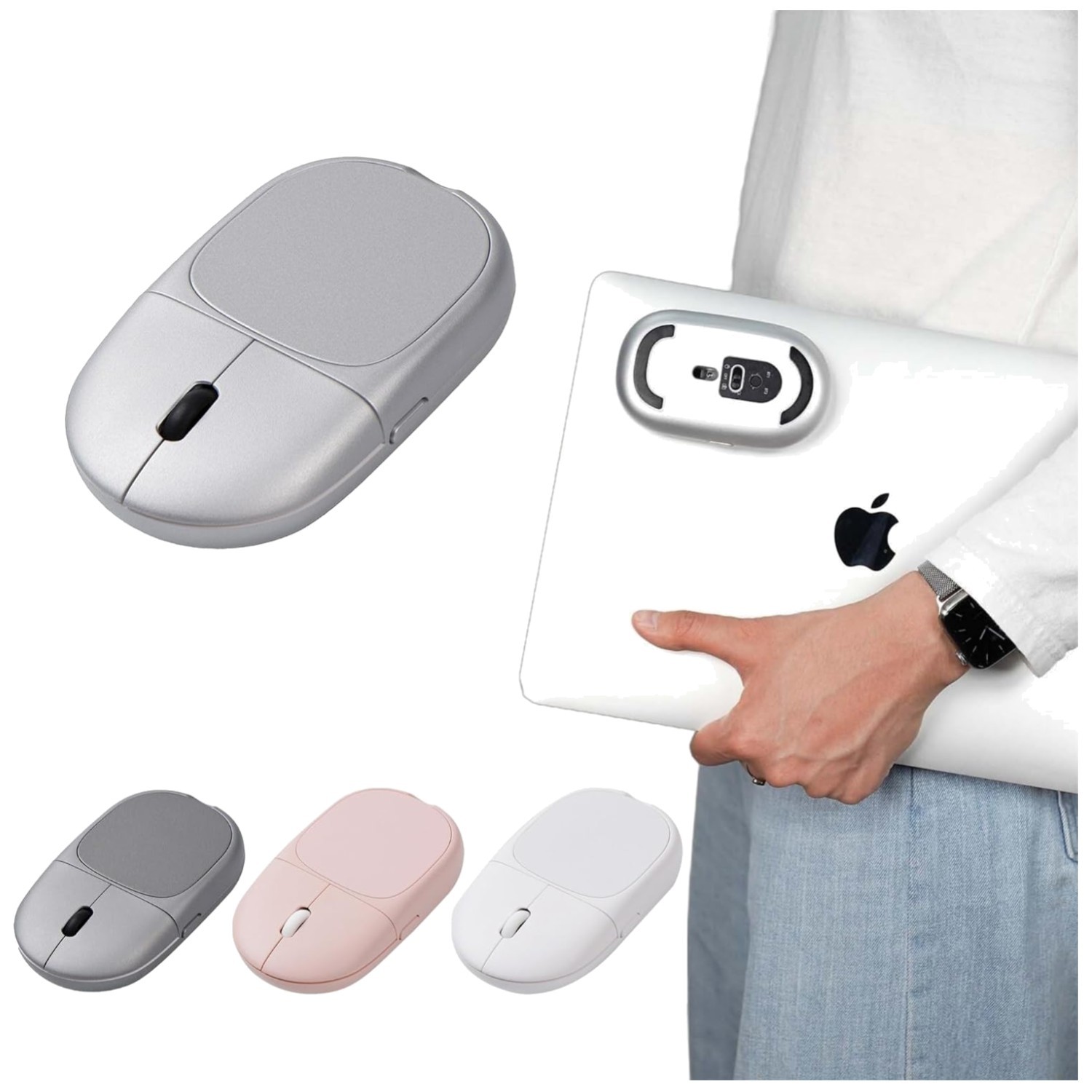 Compact Magnetic Mouse - Compatible with Multiple Devices
