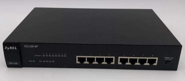 ZyXEL  (ES1100-8P) 8-Ports External Ethernet Switch - USED