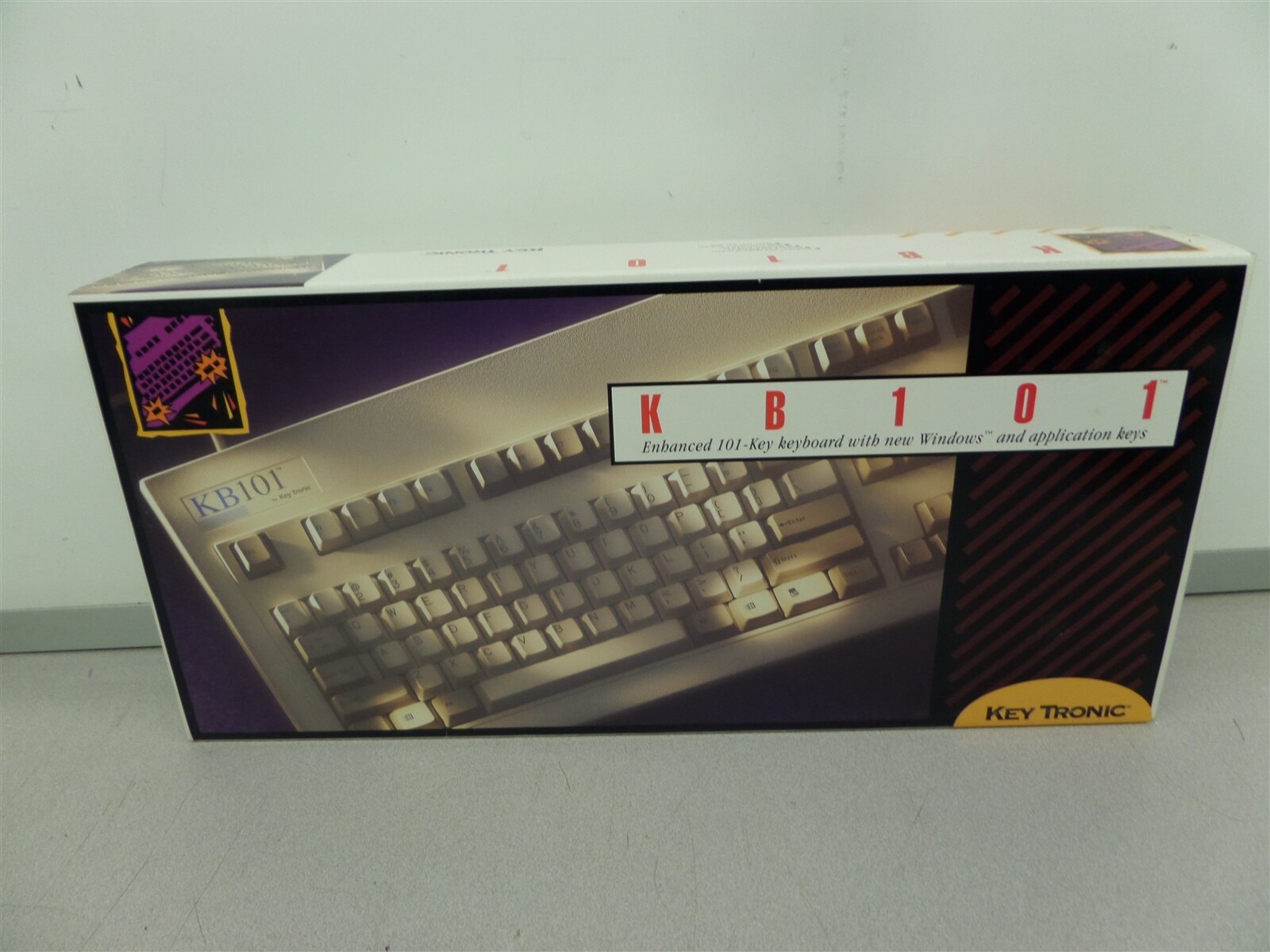 Vintage Key Tronic KB101 Mechanical Keyboard Professional Series KB101-C Clicky