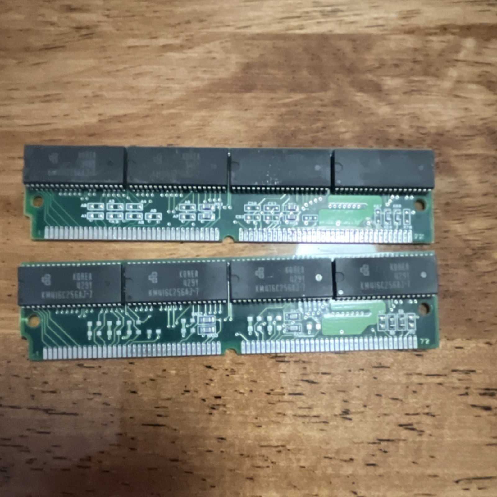 Samsung Vintage Memory Module KMM532512AW-7 Lot of 2 Classic Computer Part used