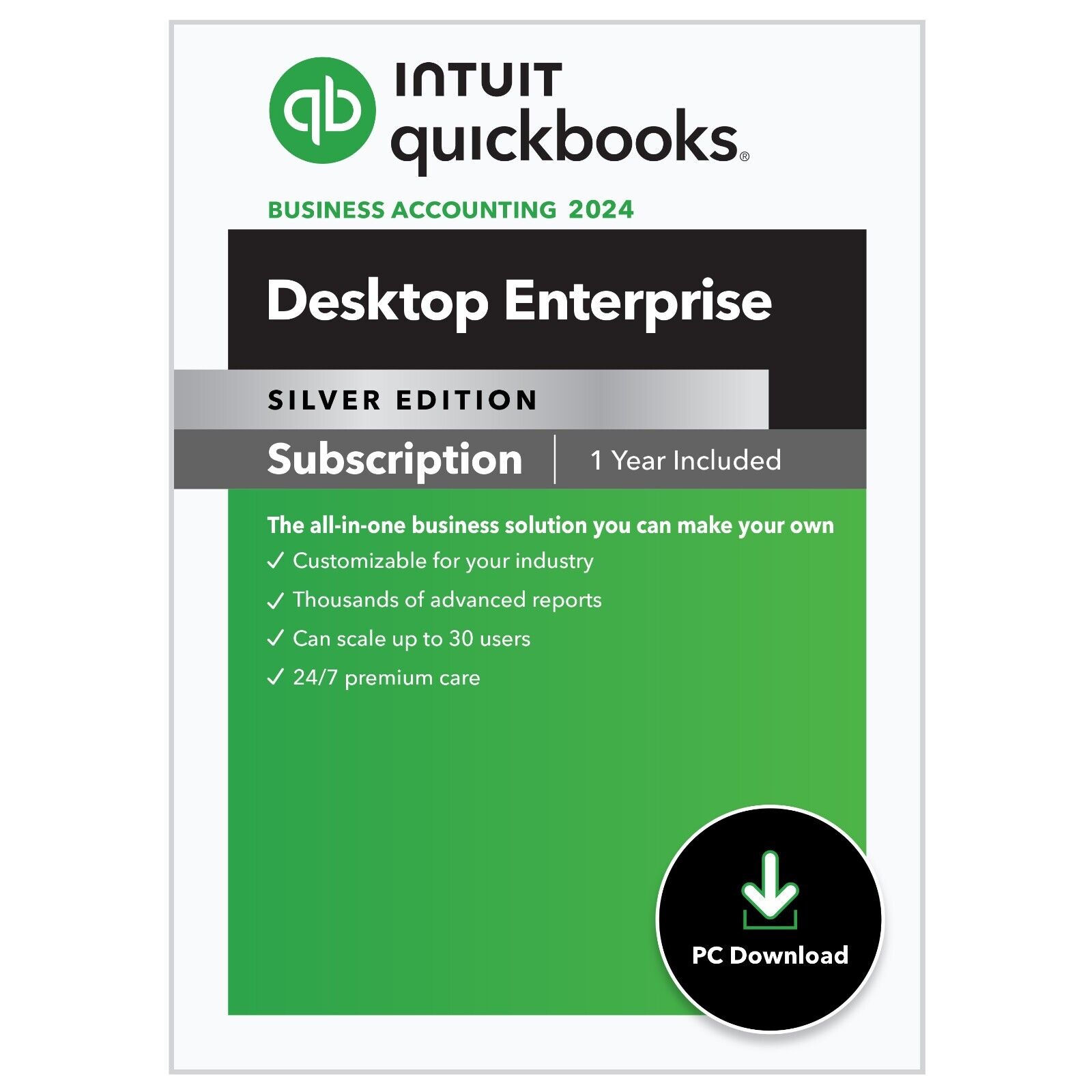 QuickBooks Enterprise 2024 Silver - 1 User 20% off DIGITAL DOWNLOAD