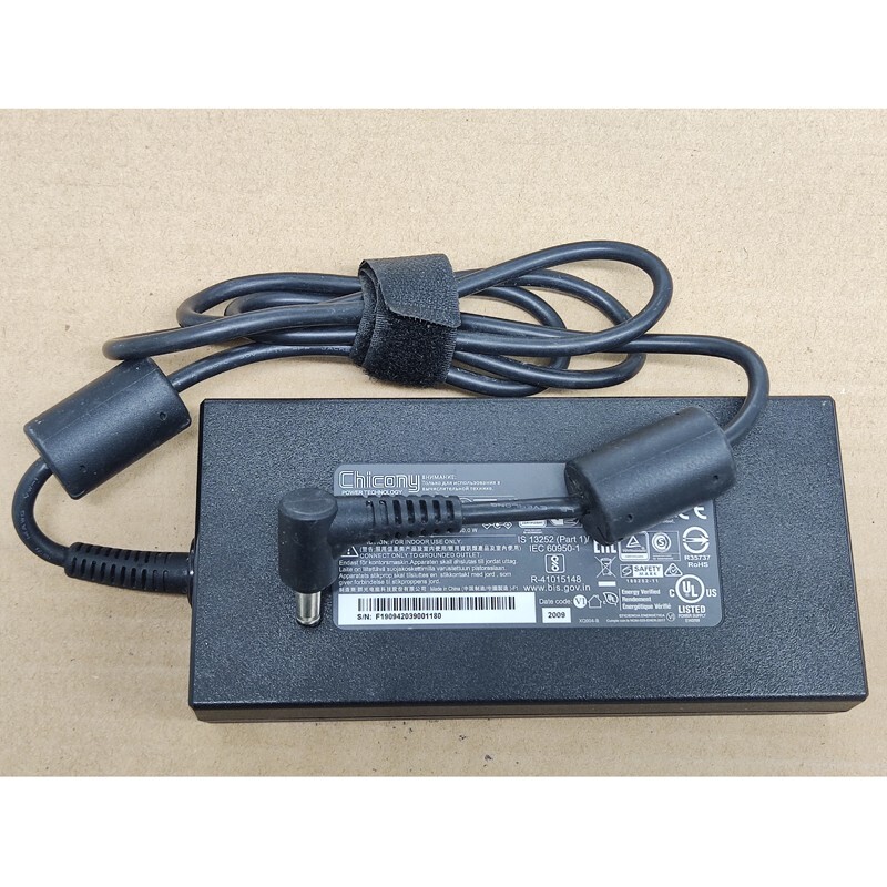 1PC USED Genuine Chicony AC Adapter For CyberPowerPC Tracer V Edge I17E 350