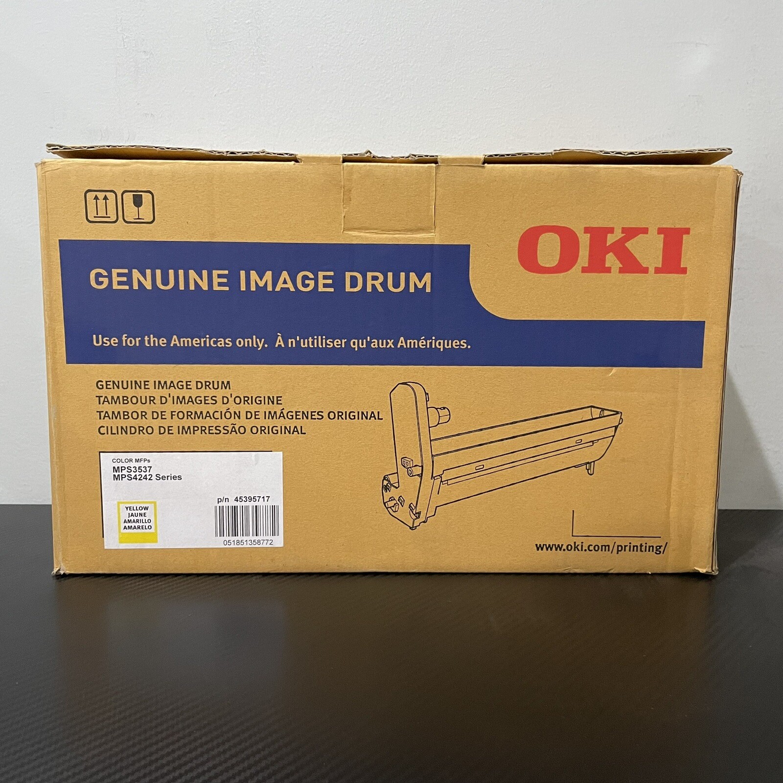 Oki 45395717 Yellow Image Drum for MFPs MPS3537 / MPS4242 Series New