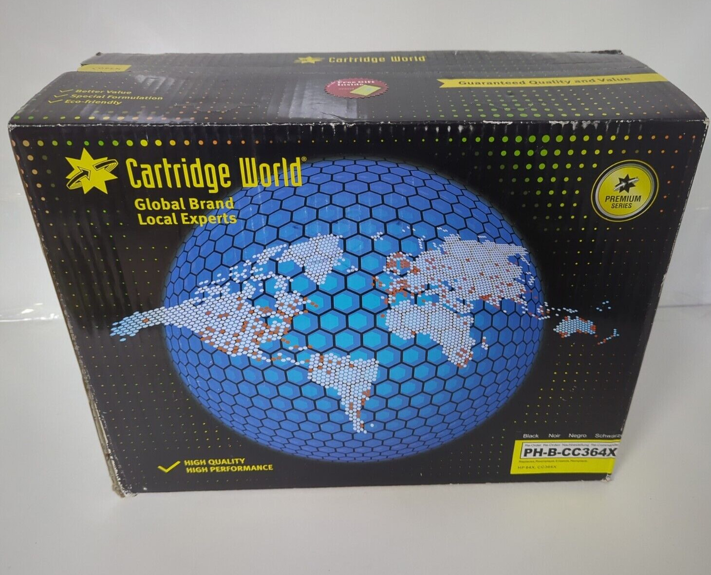 CARTRIDGE WORLD GLOBAL BRAND HIGH QUALITY HIGH PERFORMANCE PH-B-CC364X BLACK