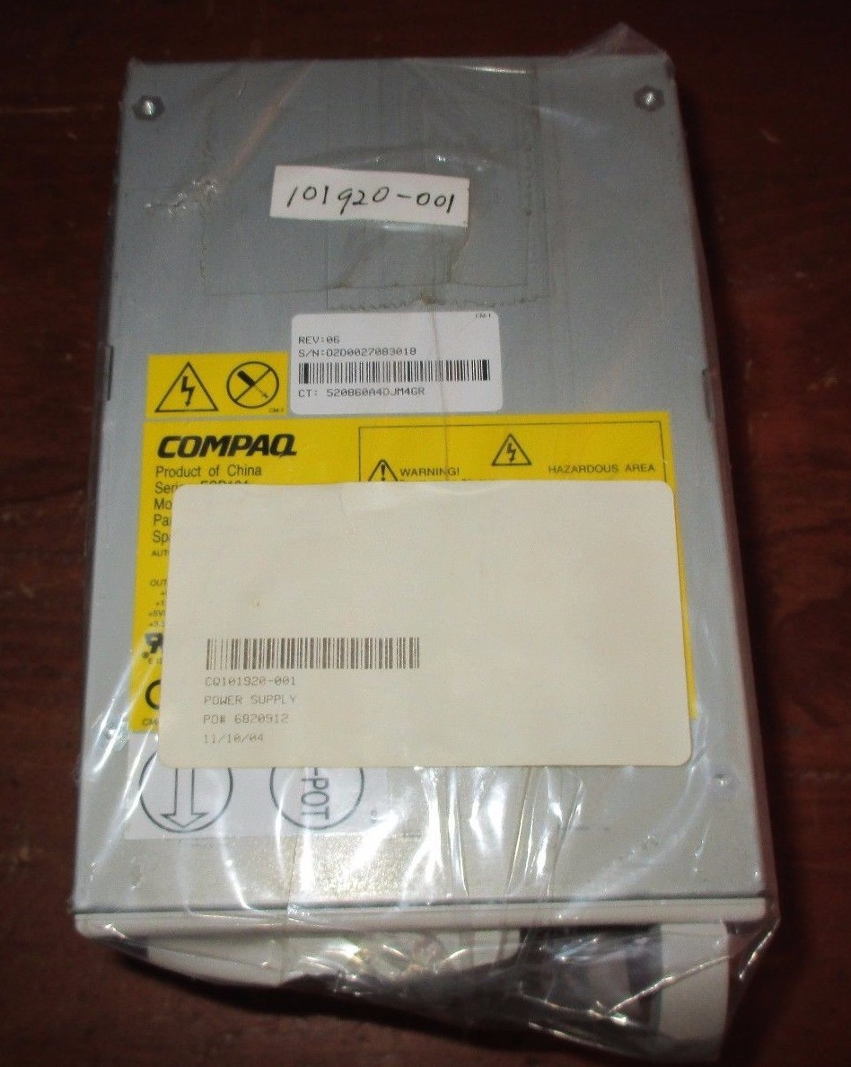 NEW COMPAQ ESP104 SERIES 450W HOT PLUG POWER SUPPLY DPS-450BB, 101920-001, NIP