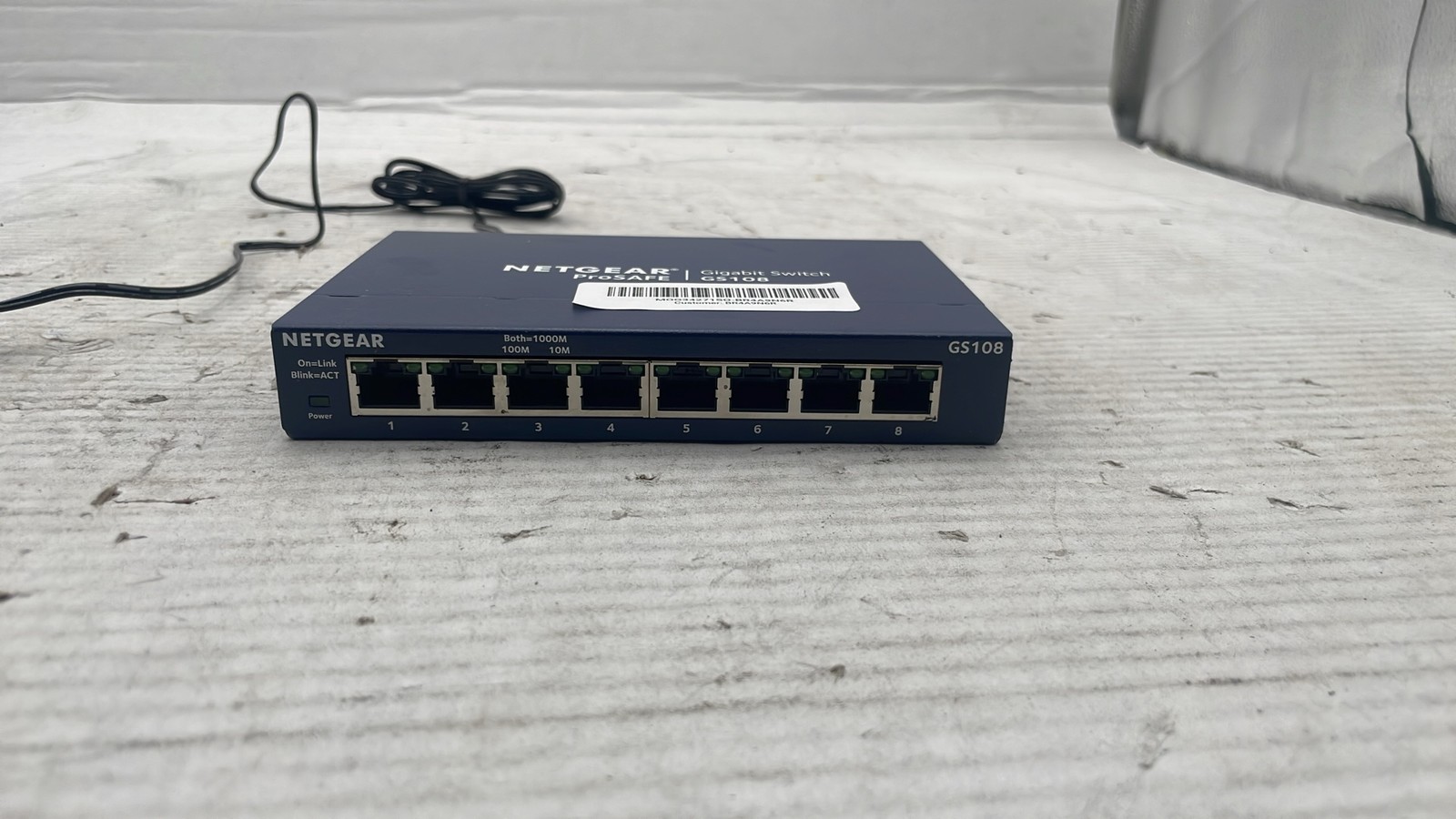 NETGEAR ProSAFE GS108v4 8-Port Gigabit Ethernet Switch with Power Adapter