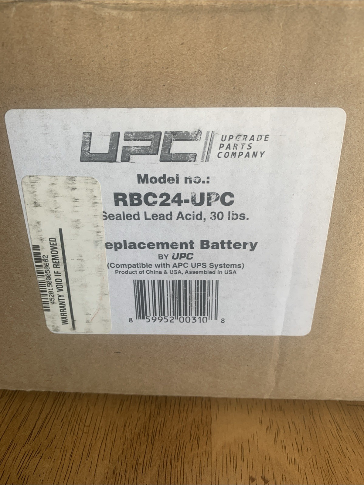 RBC24-UPC Replacement Battery for RBC24 for APC Smart-UPS® models