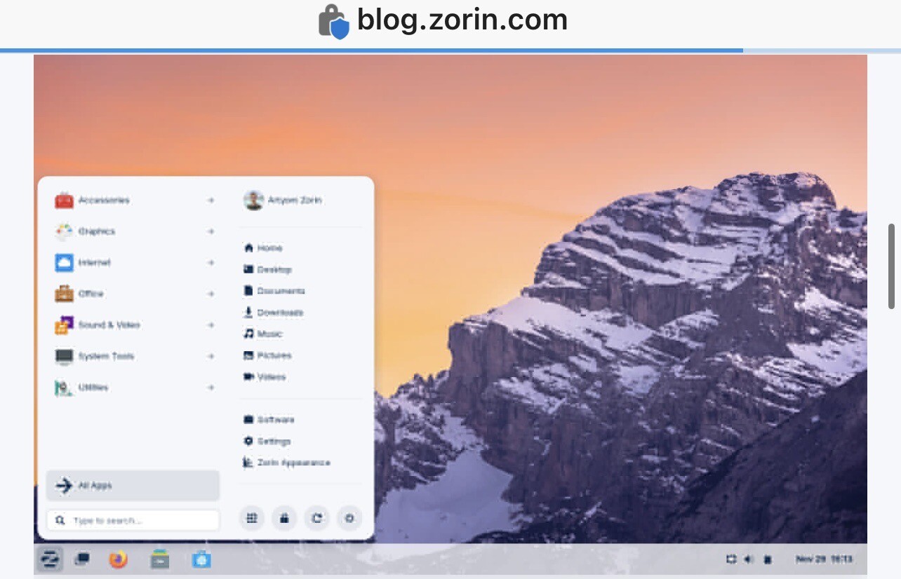 linux zorin core 18 AMD64 Canada only 32gb USB key