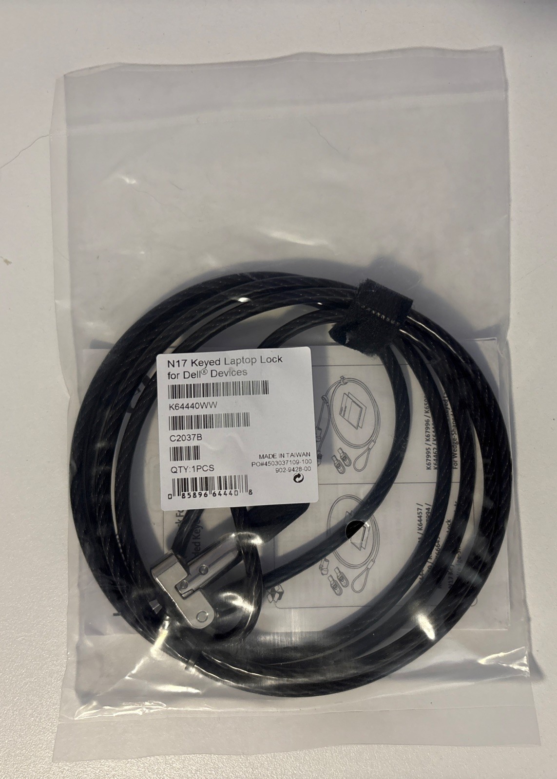 Kensington N17 Keyed Laptop Lock For Dell Devices K64440WW - NEW in Pkg