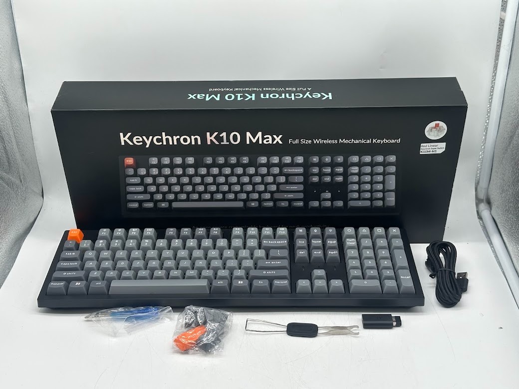 Keychron K10 Max Wireless Mechanical Keyboard - Black