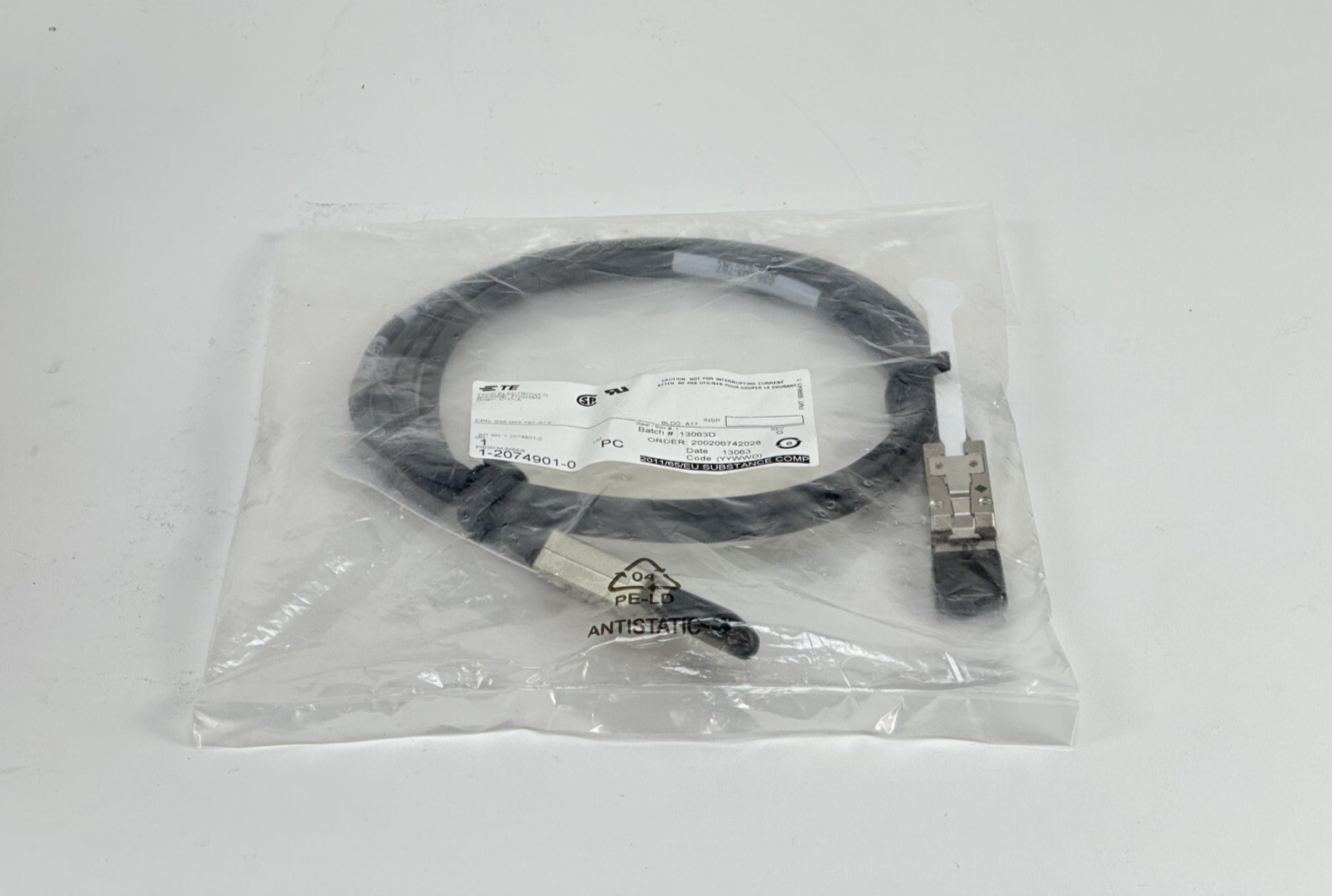 EMC Tyco Electronics mini SAS SFF-8088 2m 6.5ft Cable Rev A12 038-003-787