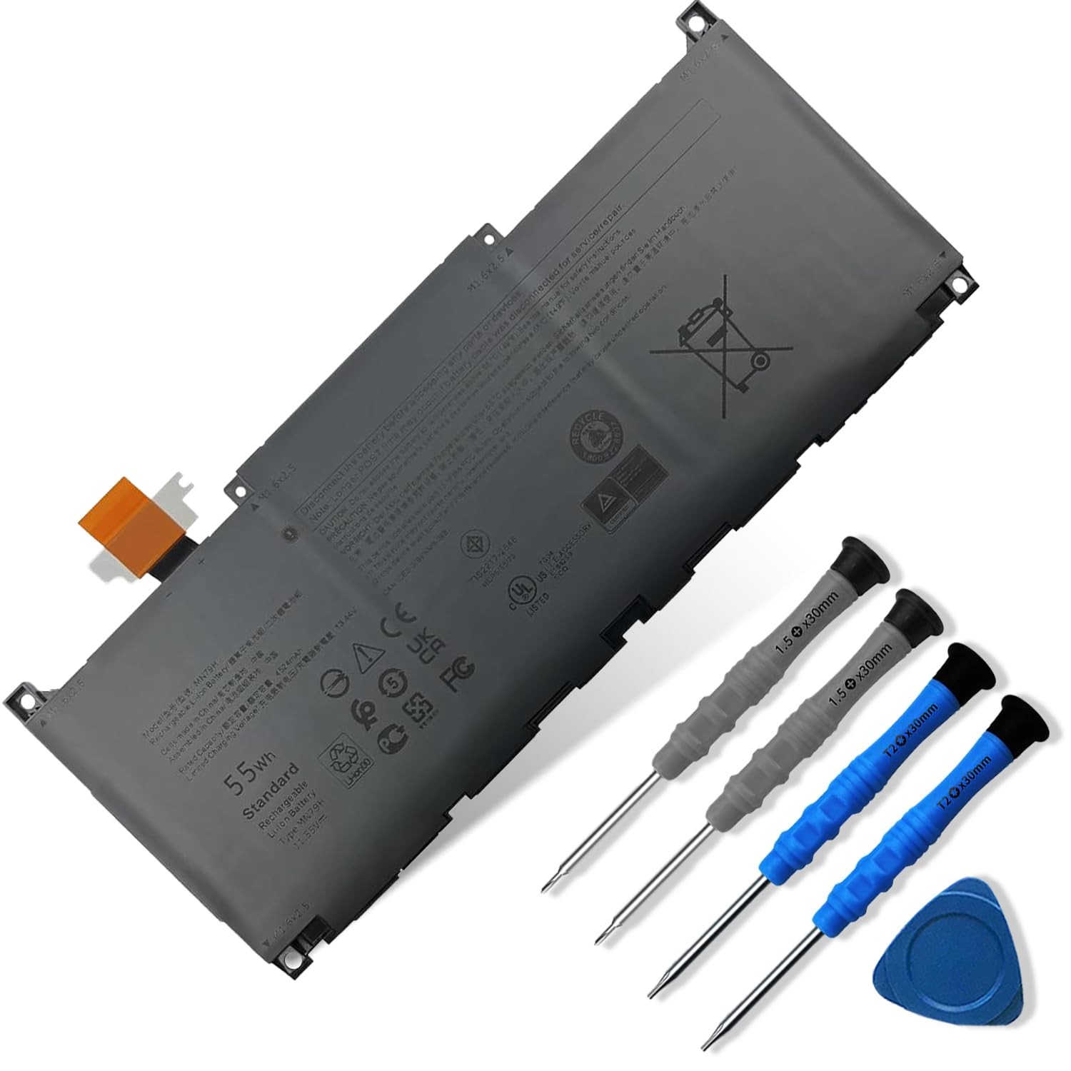 Dentsing 55Wh Mn79H Laptop Battery Replacement For Dell Xps 13 Plus 9320