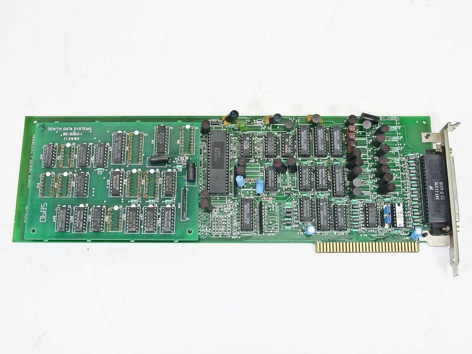 Zenith 85-3014-1 8-Bit ISA Parallel and Serial Board - Vintage 1984