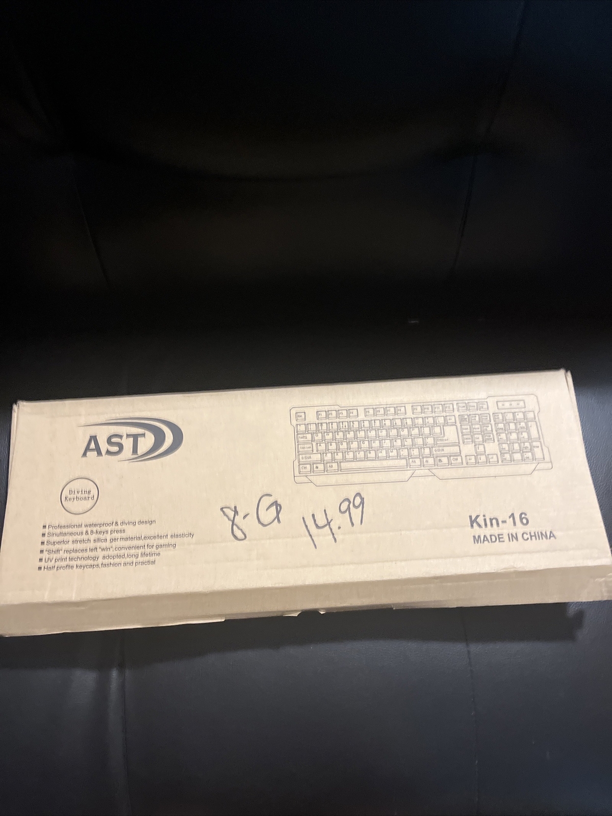 AST Diving Keyboard Kin-16 new open box AST computer keyboard.