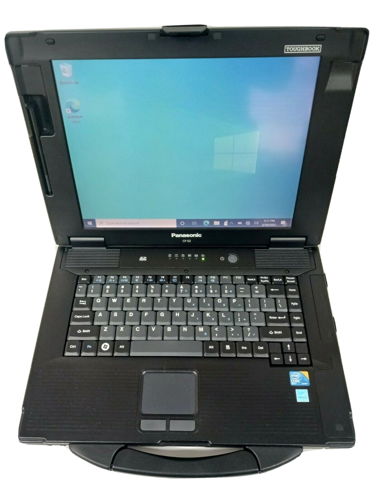 Panasonic Toughbook CF52 Core 2 P8400 4GB RAM 128GB SSD Win 10 Pro Touchscreen