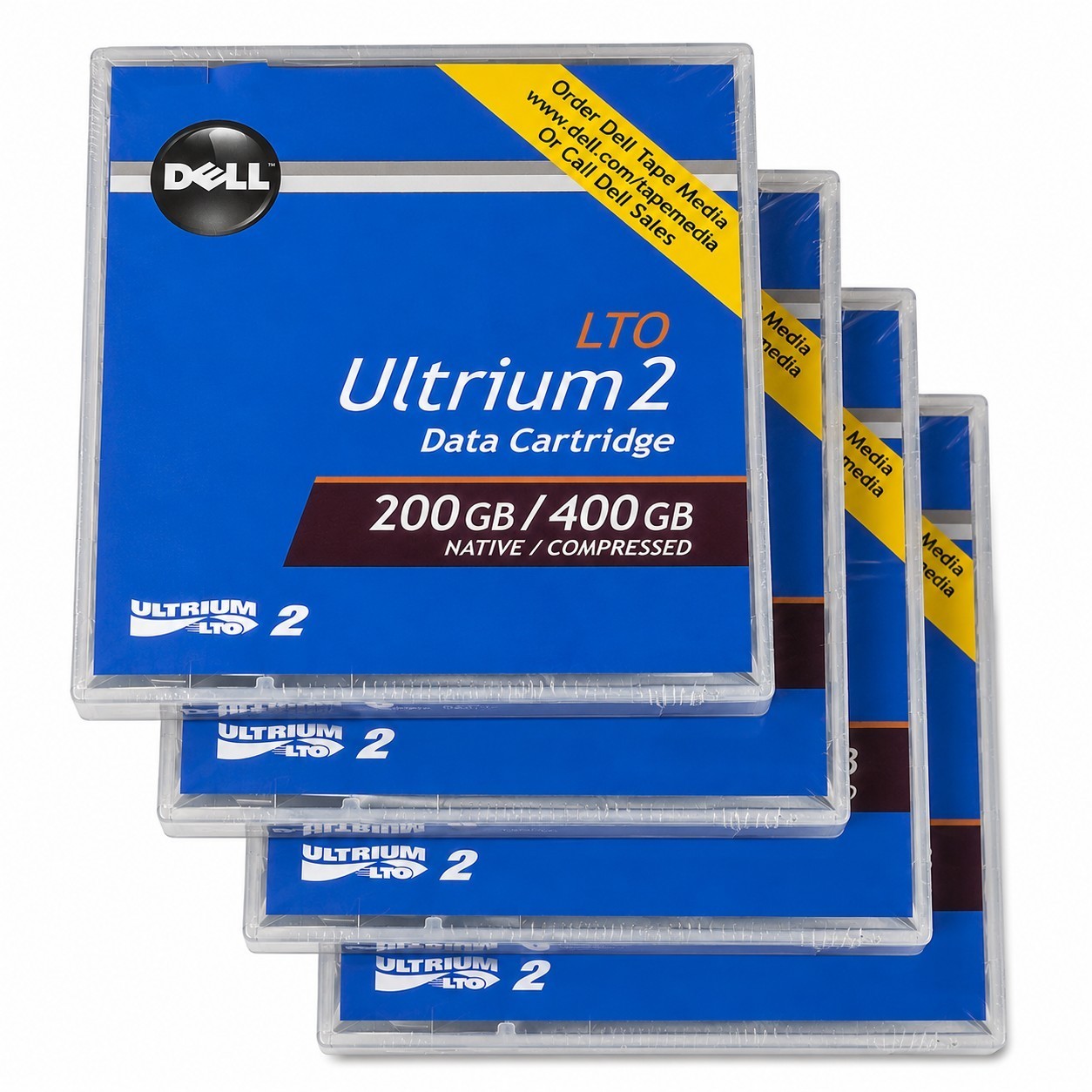 DELL 0N0439 [4 Pack] LTO Ultrium 2 Data Cartridge 200/400GB Tape (NEW Sealed)