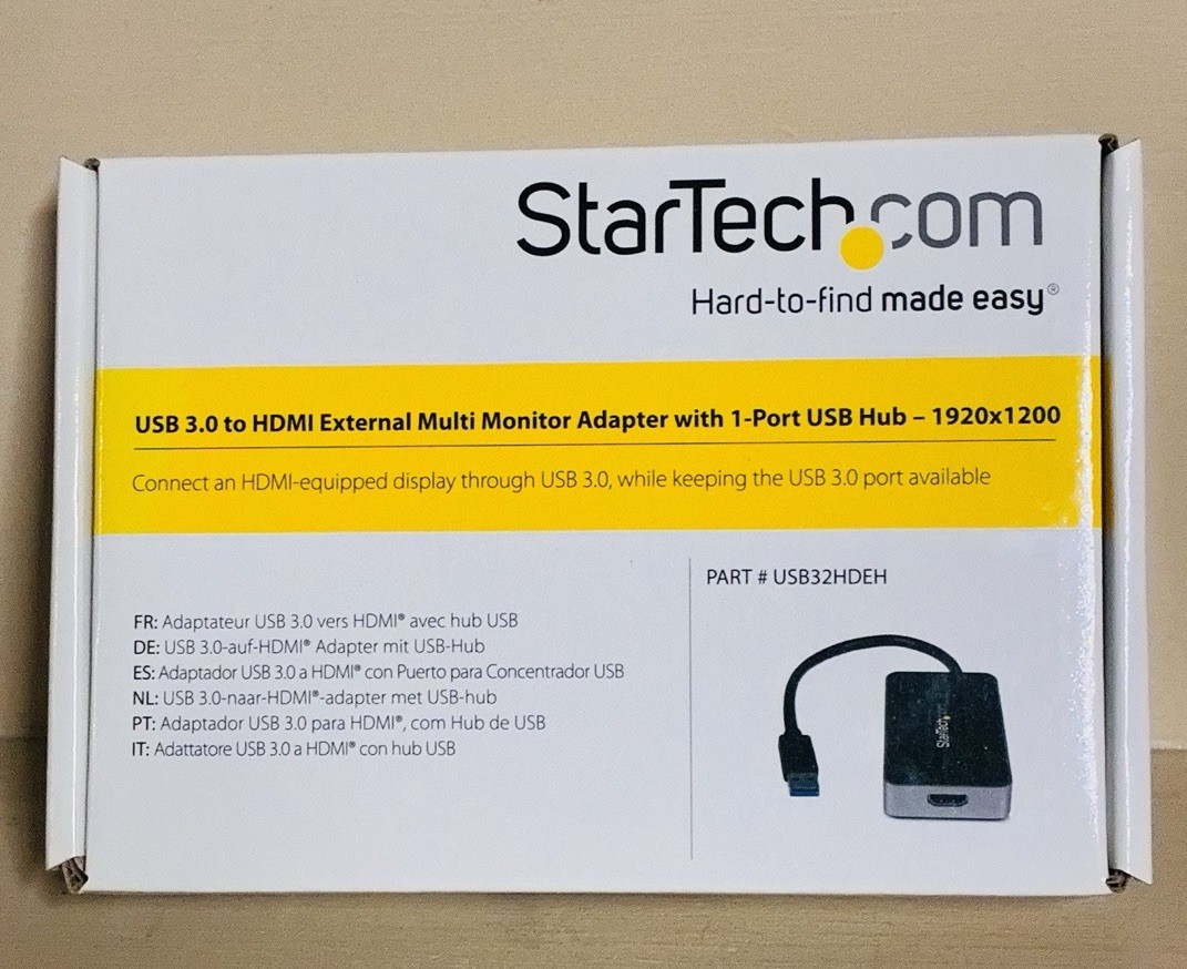 StarTech USB32HDEH USB 3.0 to HDMI Adapter USB Hub 1920x1200 Open Box