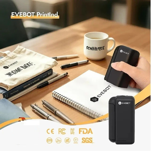 EVEBOT PrintInd Handheld Inkjet Printer Gun Prints On Anything - Even on Glass
