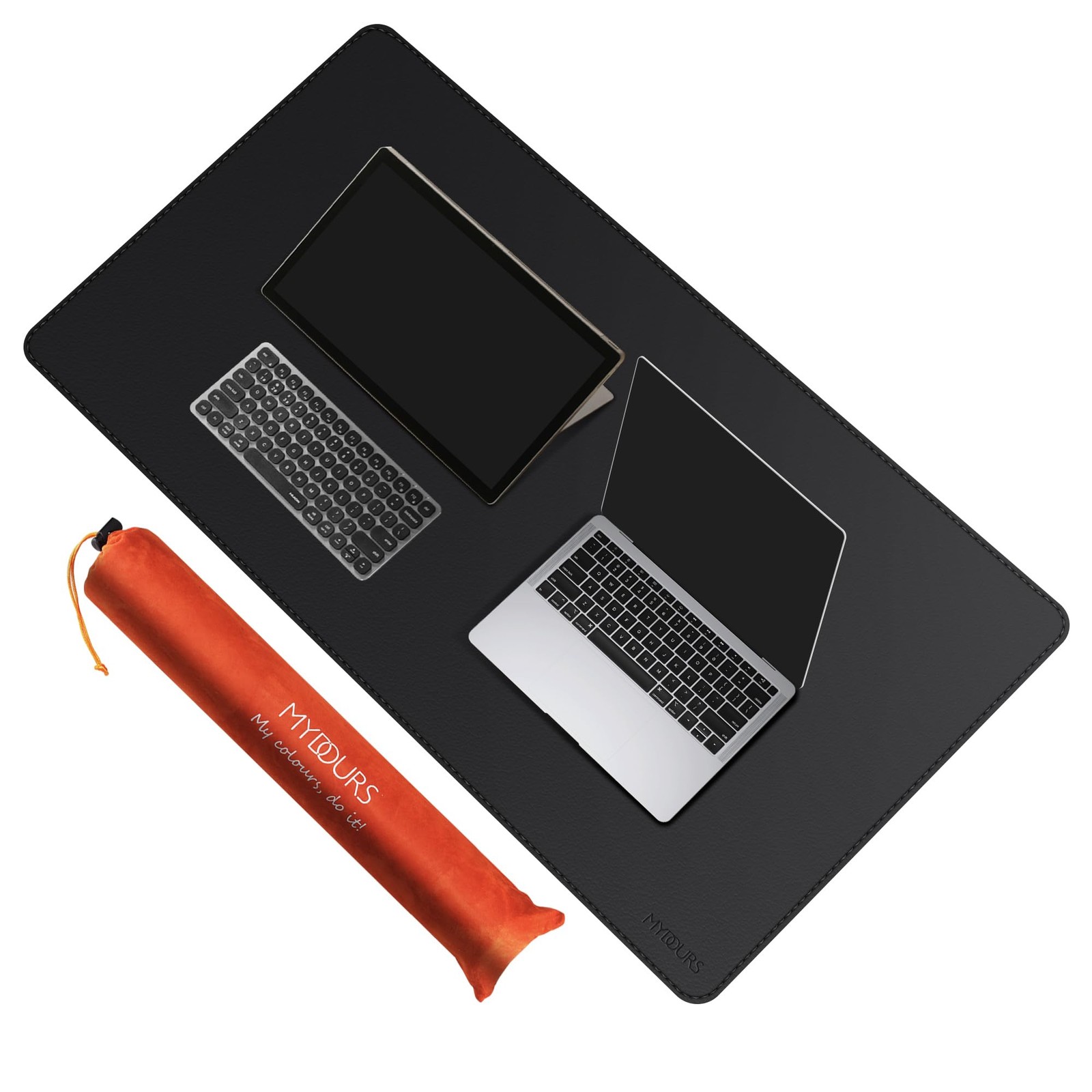 48" x 24" Extra Large Desk Pad XXL Desk Protector Mat with PU Leather Large D...