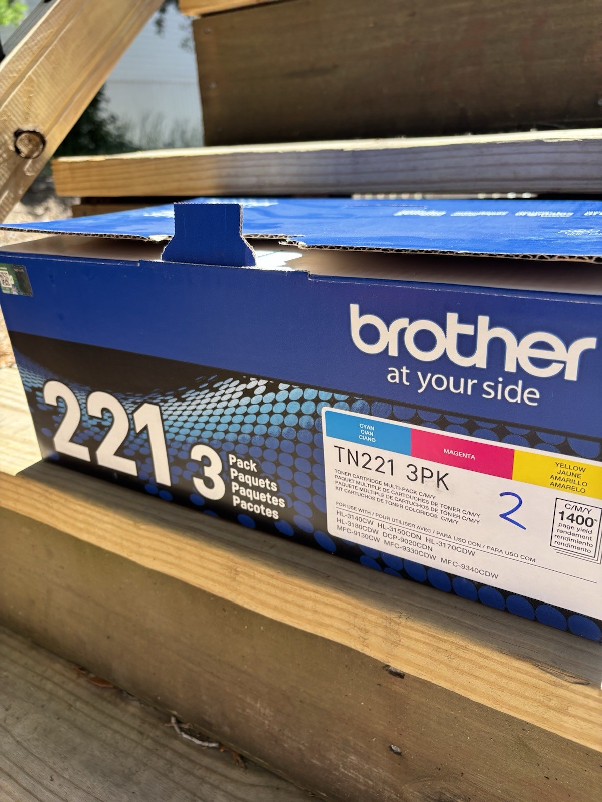 New Brother TN2213PK Three Pack (Cyan, Magenta, Yellow) Standard Yield Toner