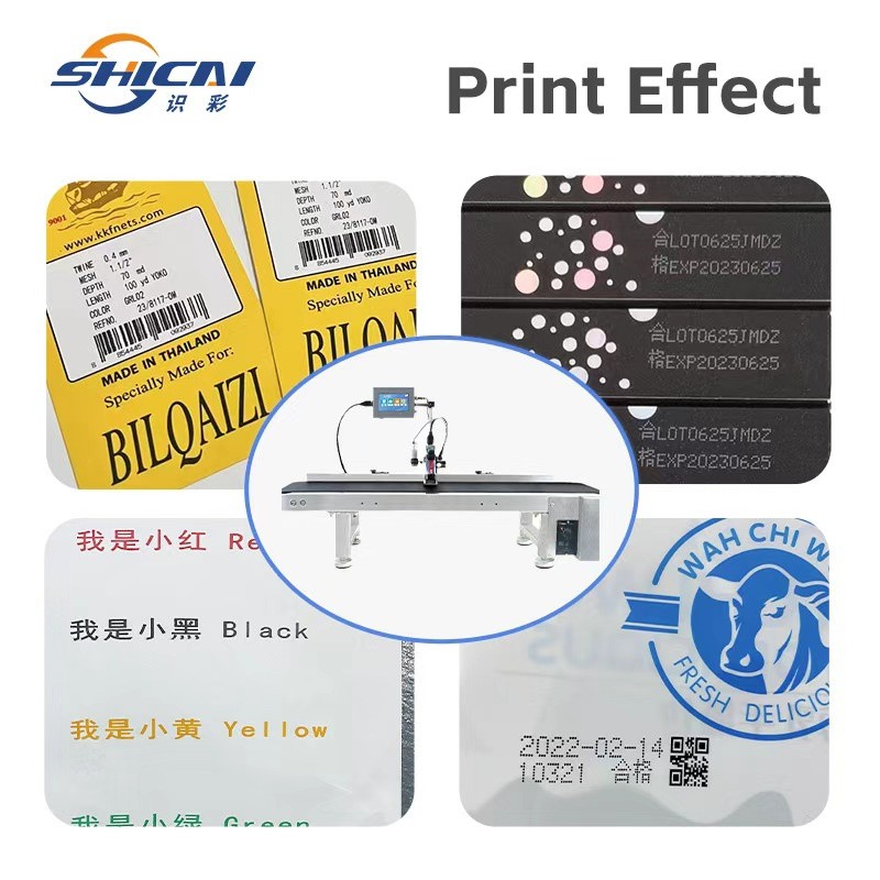 Inline Inkjet Printer 12.7mm Expiry Batch for Flat Surfaces Without Conveyor