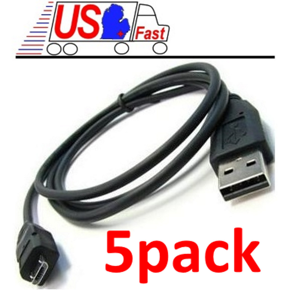 Lot5x/pack 3ft USB Micro 5pin Digital Camera/Phone/Charger/Sync/Data Cable/Cord