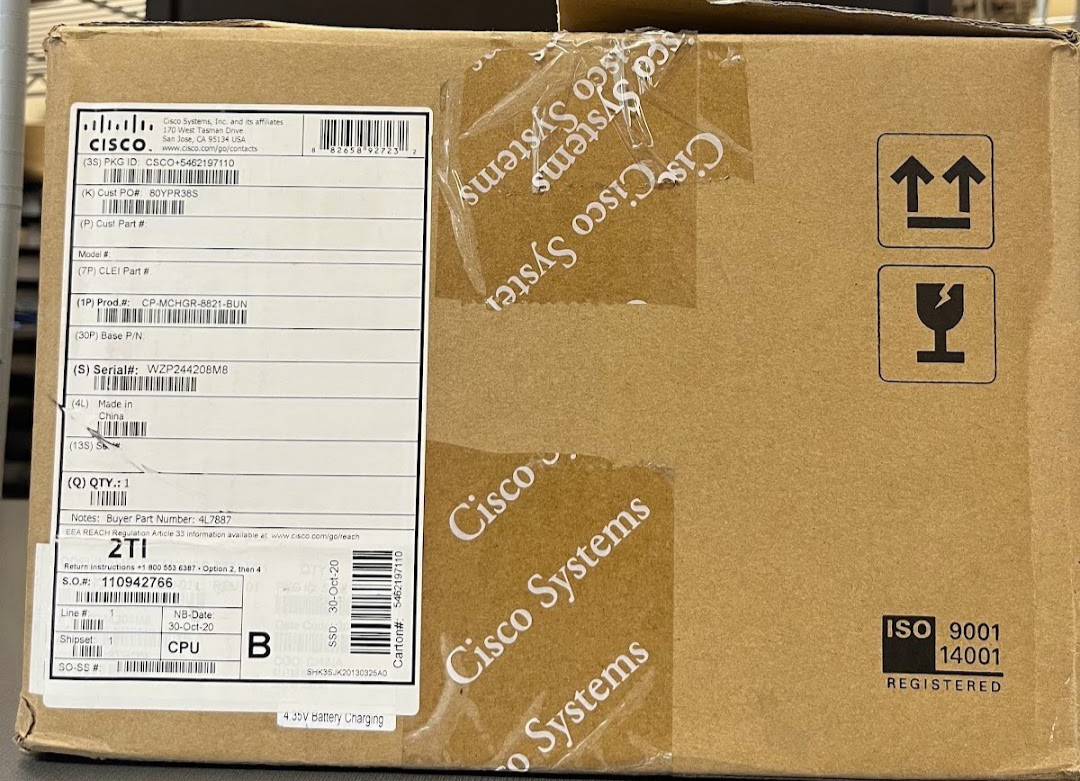 Cisco CP-MCHGR-8821-BUN Multi-Charger Bundle for 8821 IP Phones - New Open Box