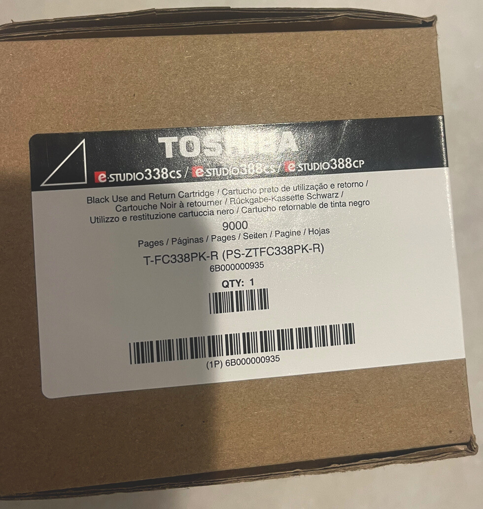 Genuine Toshiba T-FC338PK-R Black Toner - for e-studio 338CP - TFC338 TFC338P
