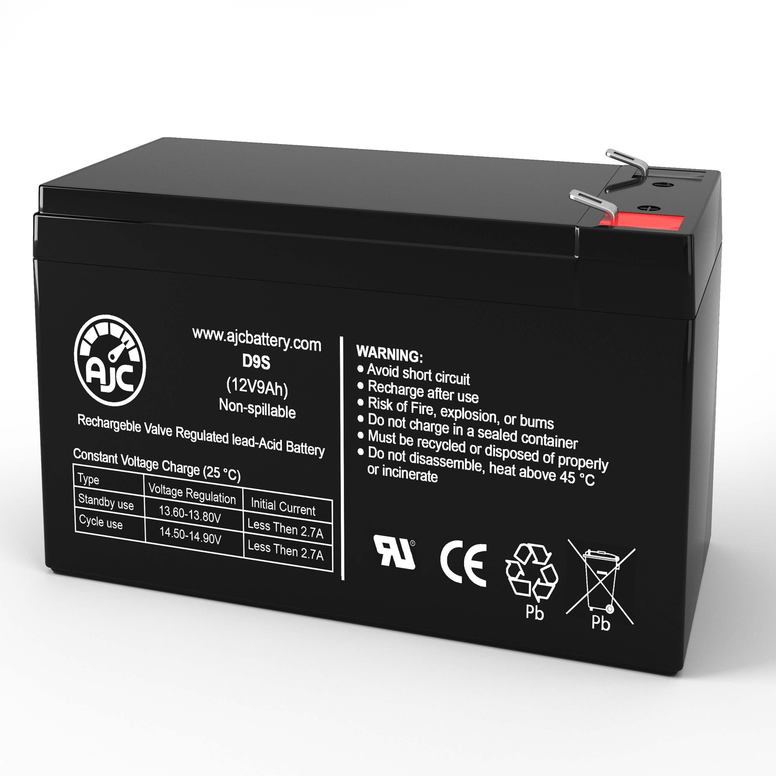 AJC Battery Compatible with Eaton Powerware PW9130L2000R-XL2U 12V 9Ah UPS