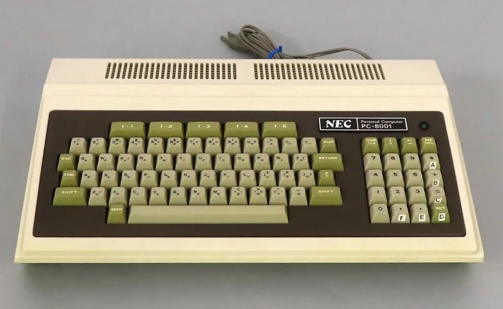 NEC PC-8001 Keyboard Vintage Personal Computer Retro PC Power Checked Japan