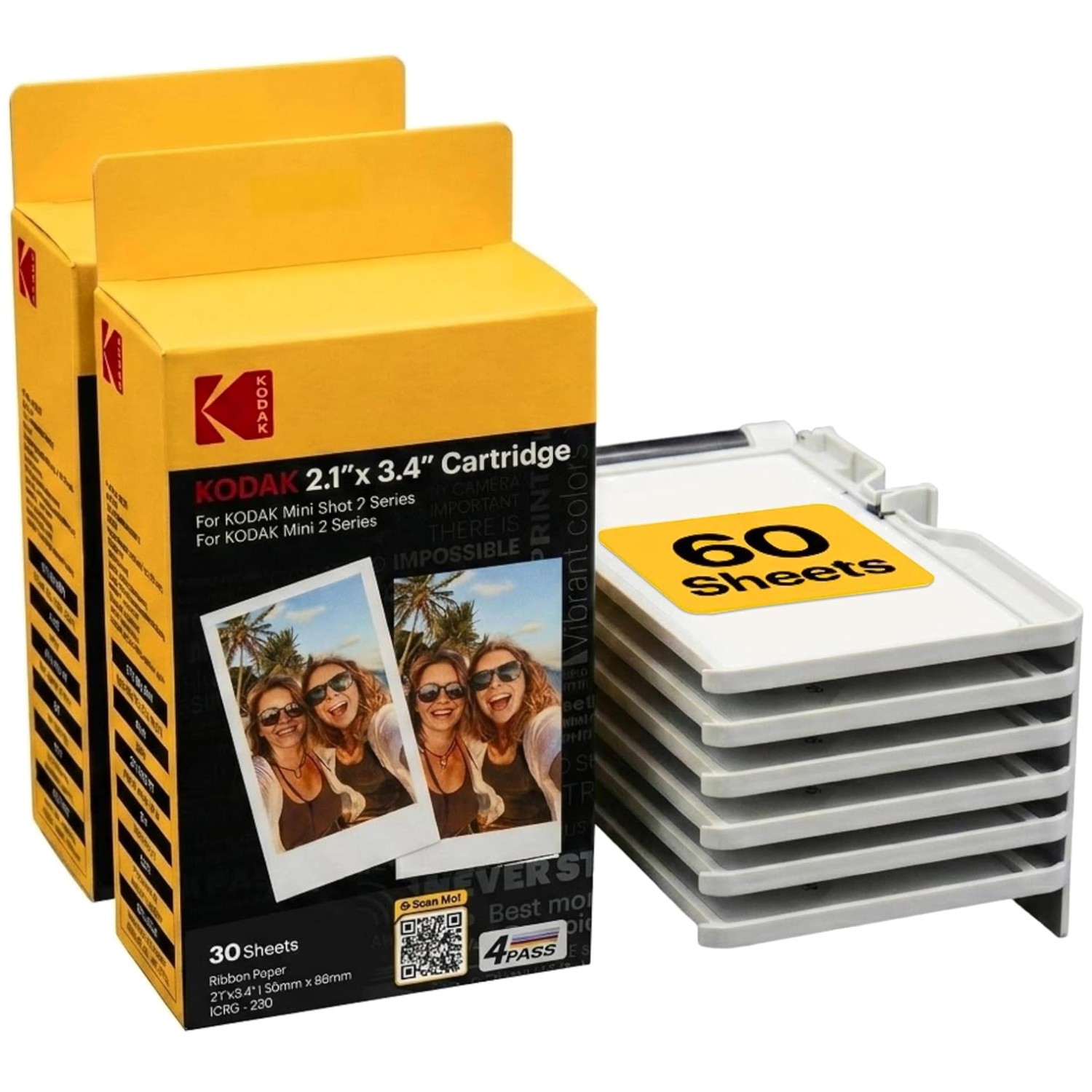Mini 2 Retro/Era, Mini Shot 2 Cartridge Refill, 60 Sheets