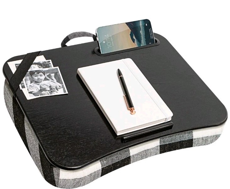 New LapGear Designer Lap Desk - Buffalo Check Plaid Laptop Stand 17.3"" 