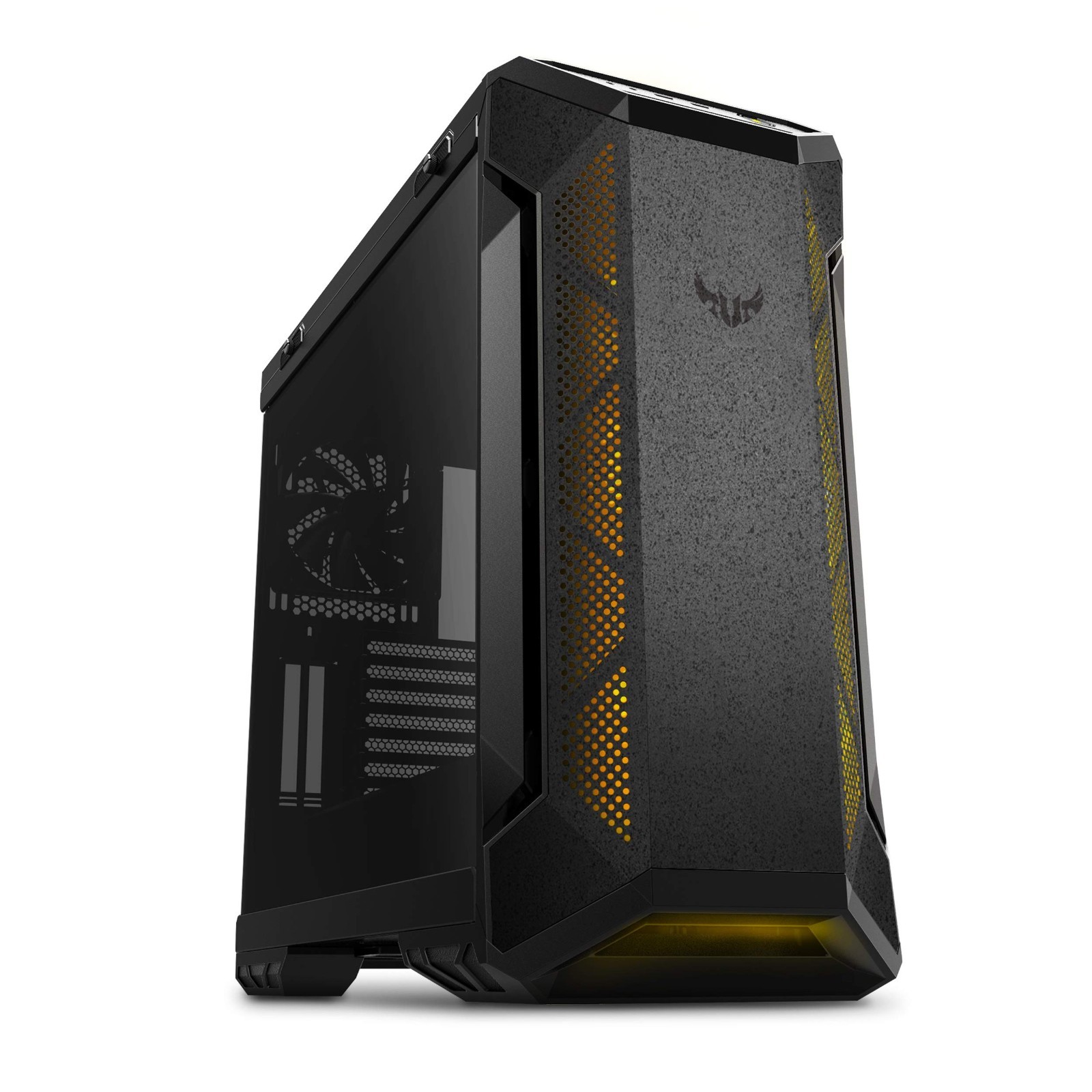 ASUS TUF Gaming GT501 EATX Mid Tower Case Grey Tempered Glass RGB Water Cooling