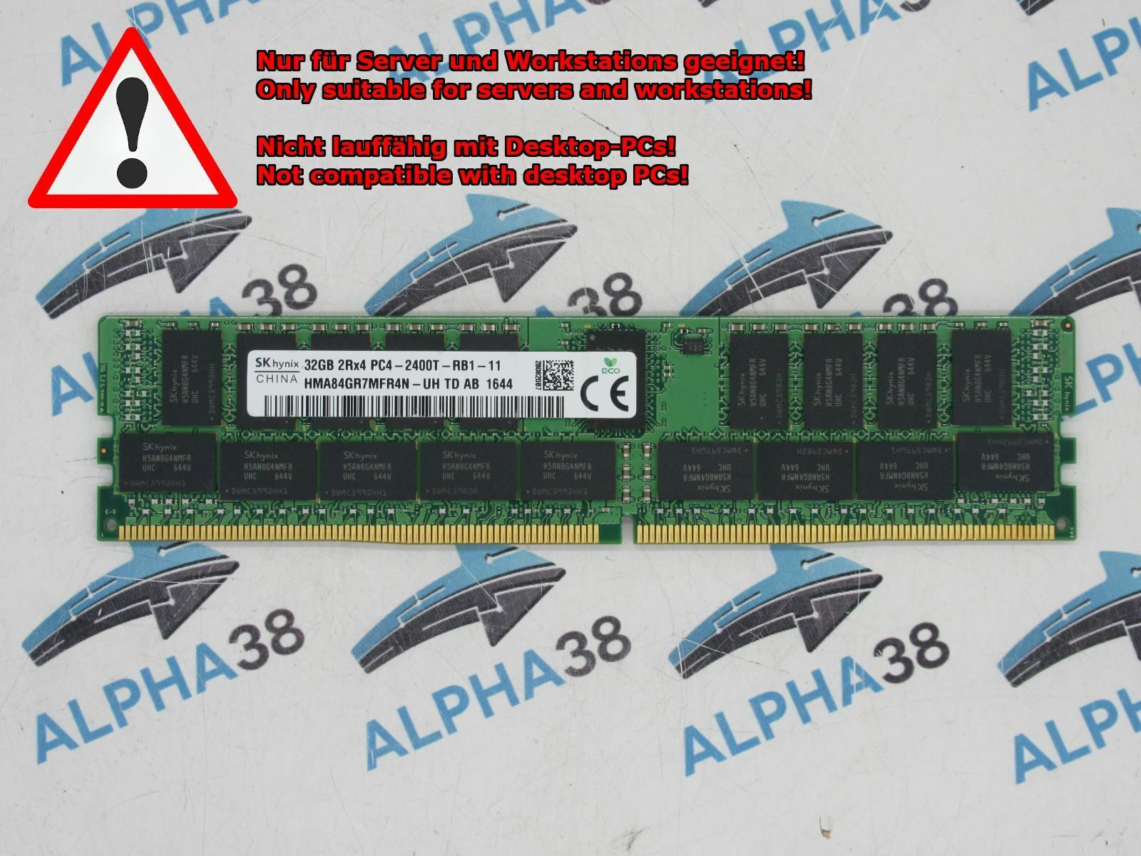 Hynix 32 GB Rdimm ECC Reg DDR4-2400 RAM IBM x3950 X6 (E7-V3) Server RAM