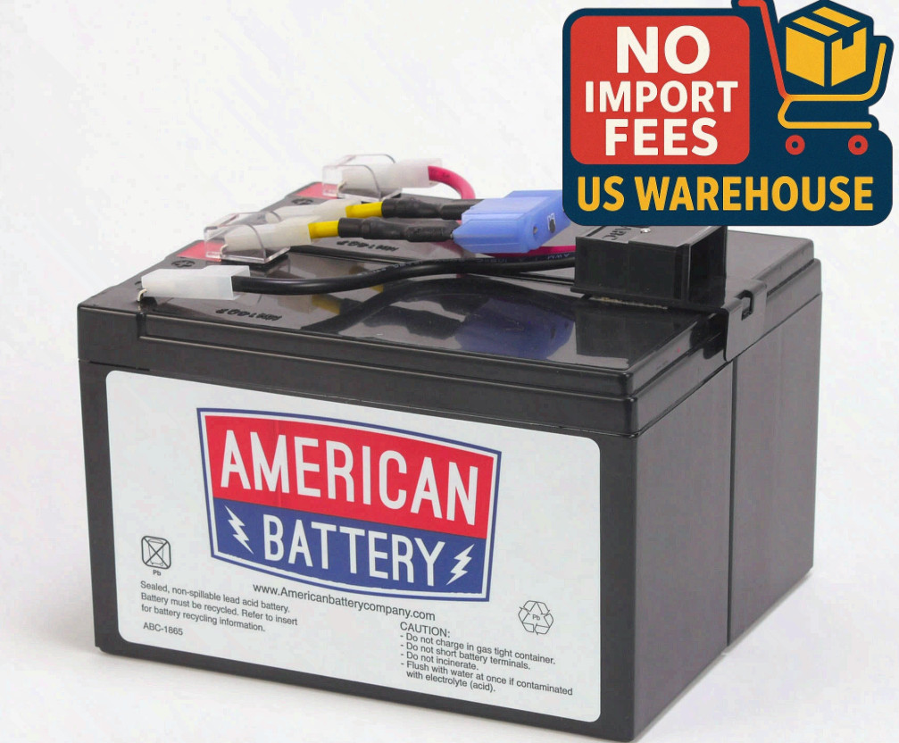 ABC RBC48 Replacement Battery Cartridge for APC Uninterruptible Power Supply