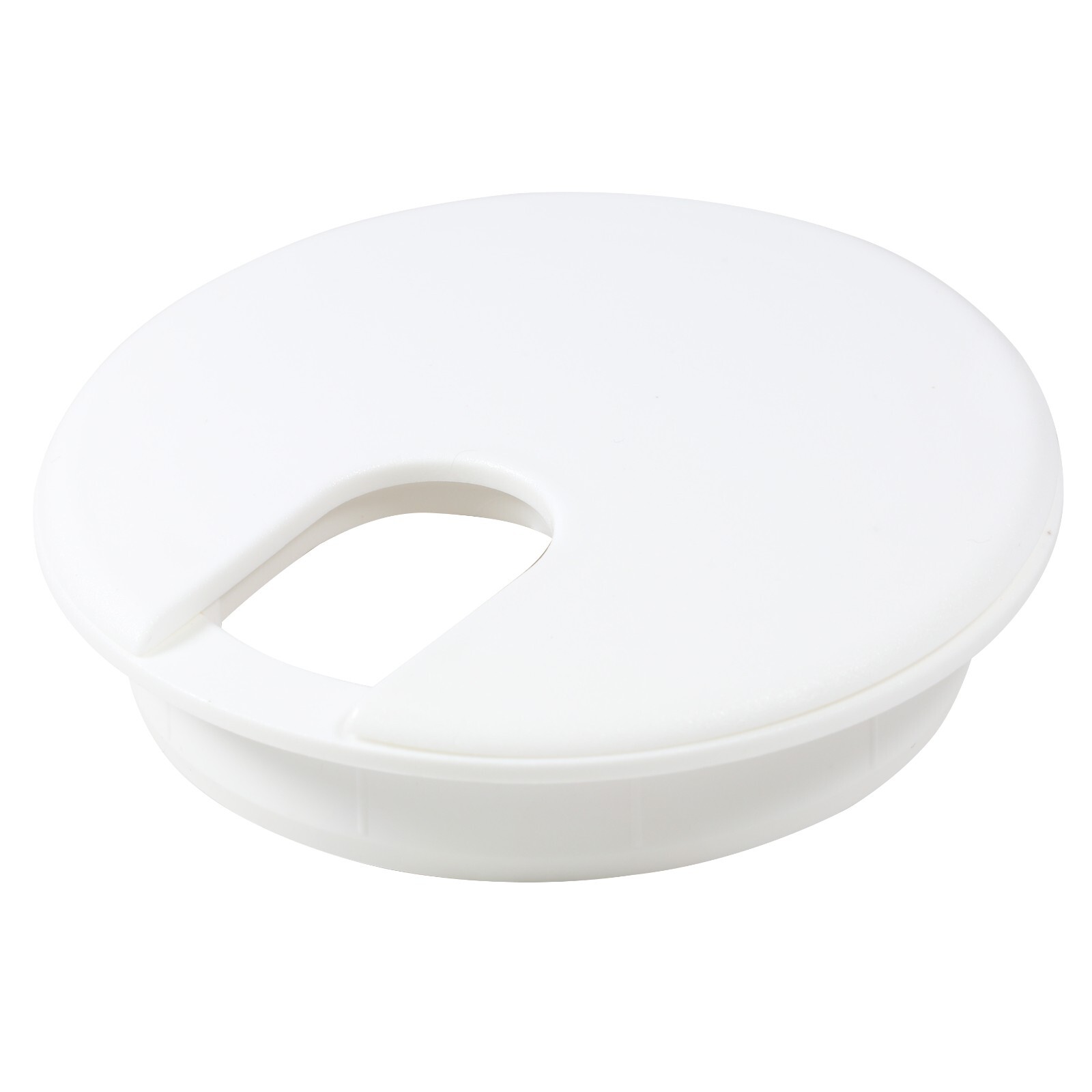 10x (76MM) 3" Round White Computer Desk Table Port Wire Cable Hole Cover Grommet