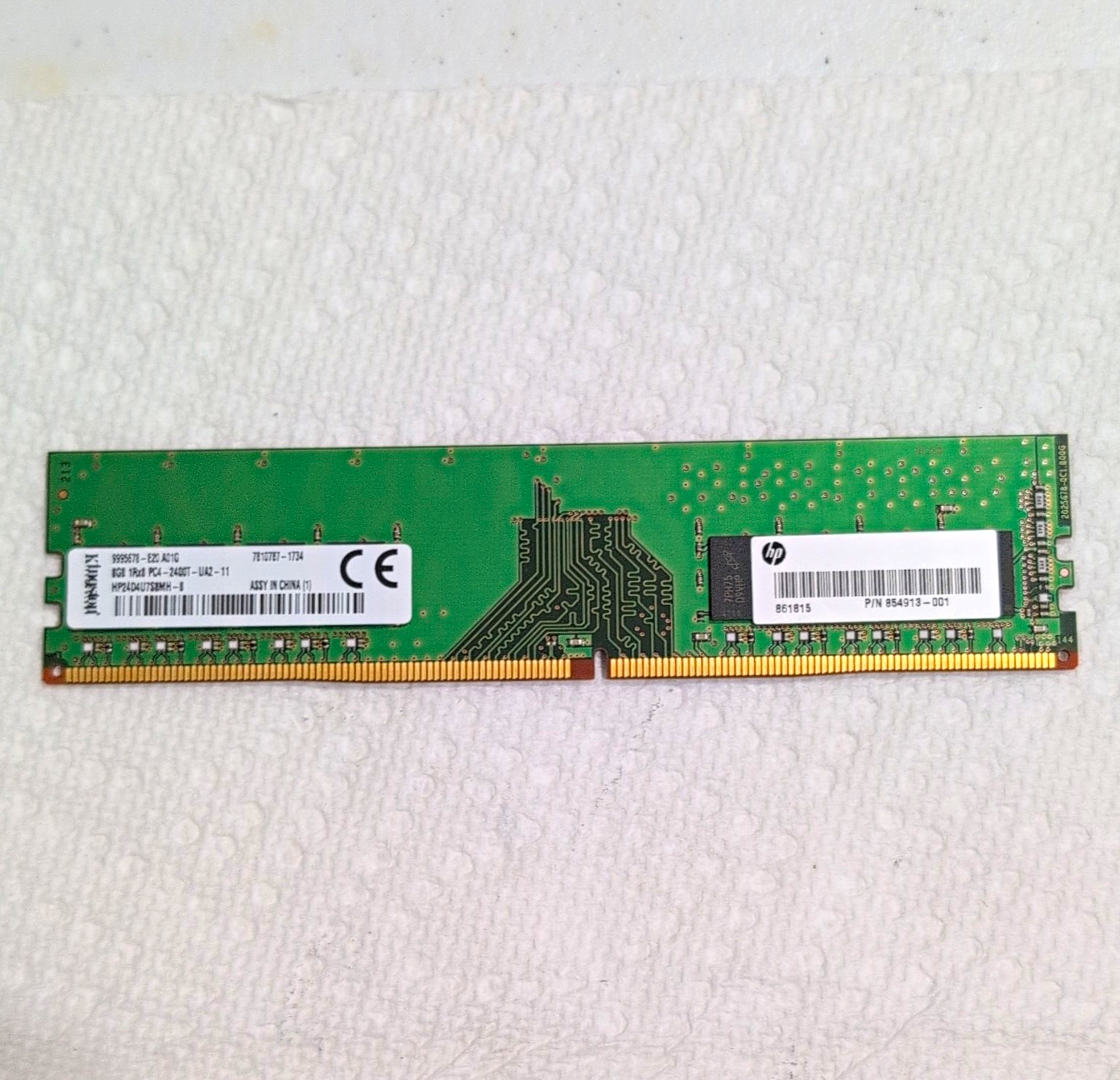 Kingston 8GB DDR4 PC4-2400T 288-Pin DIMM Unbuffered RAM 854913-001