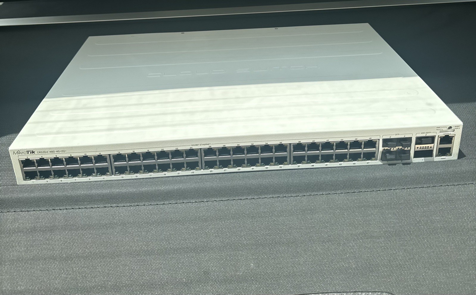 Mikrotik CRS354-48G-4S+2Q+RM 48 Port Switch RJ45 ports and 4 x 10G SFP+ ports