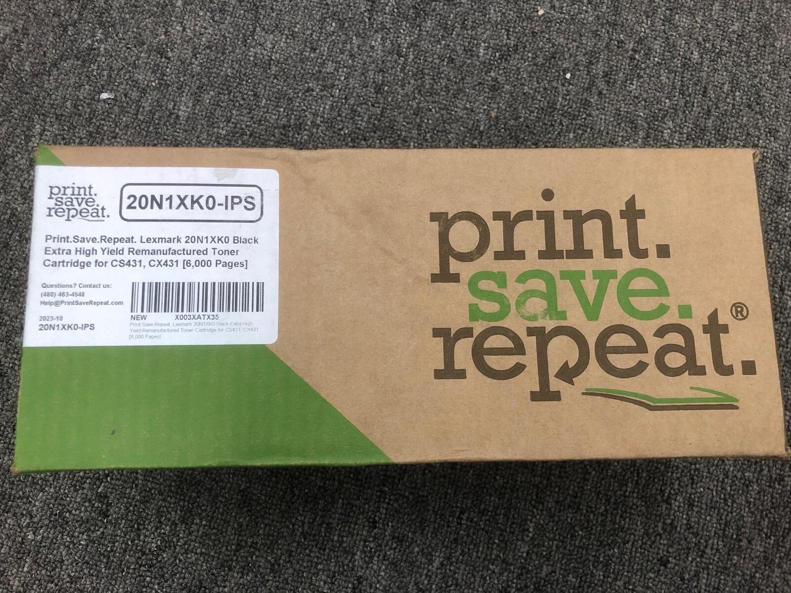 Print.Save.Repeat. Lexmark 20N1XK0 Black Extra High Yield Toner C