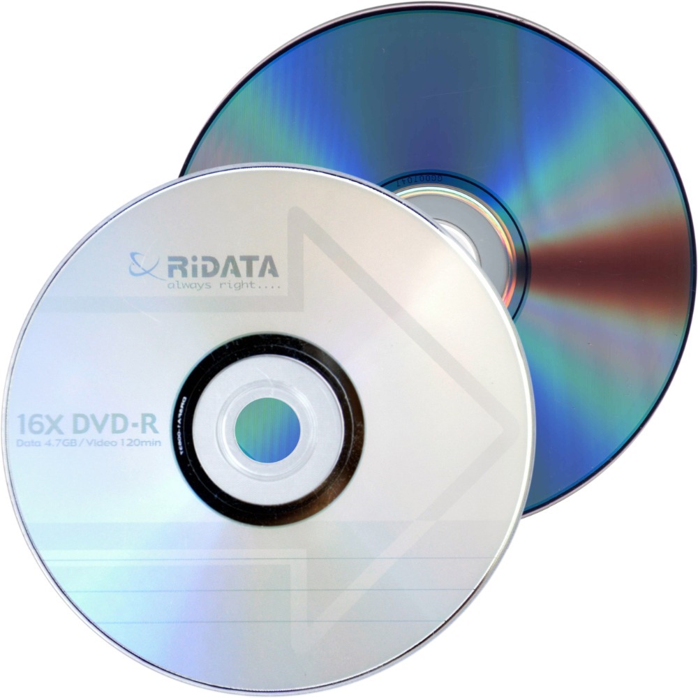 25 RITEK RIDATA Blank16X  DVD-R DVDR Branded Logo 4.7GB Media Disc in Sleeves