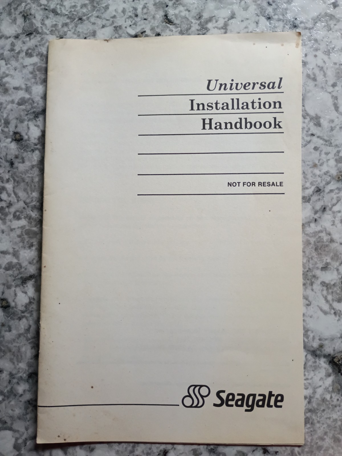 SEAGATE UNIVERSAL INSTALLATION HANDBOOK 1987 VINTAGE MFM RLL DRIVES
