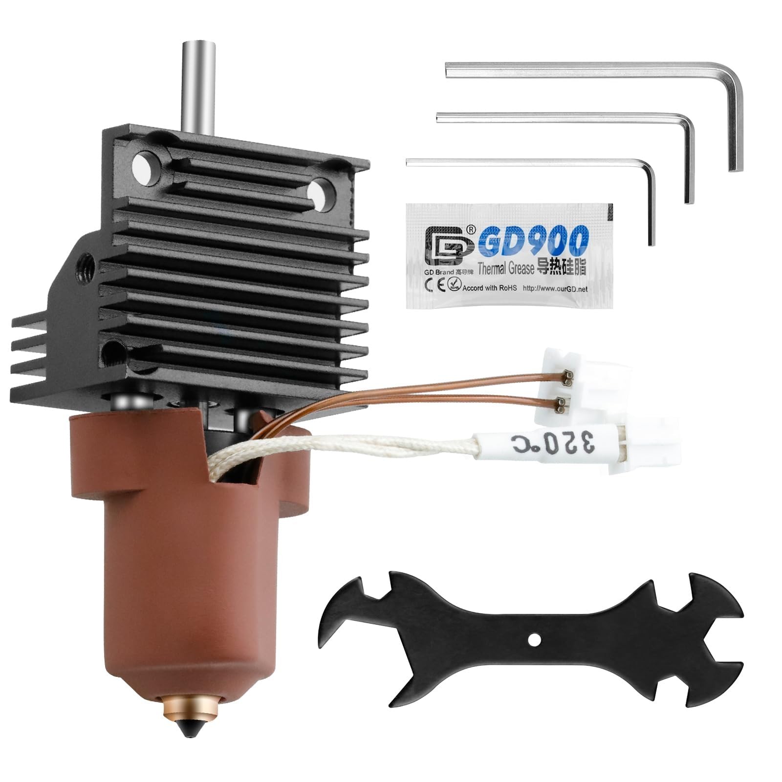 K1/K1 Max/K1C Hotend Upgrades Kit, K1 Series Ceramic Heating Block Kit, 3D Print