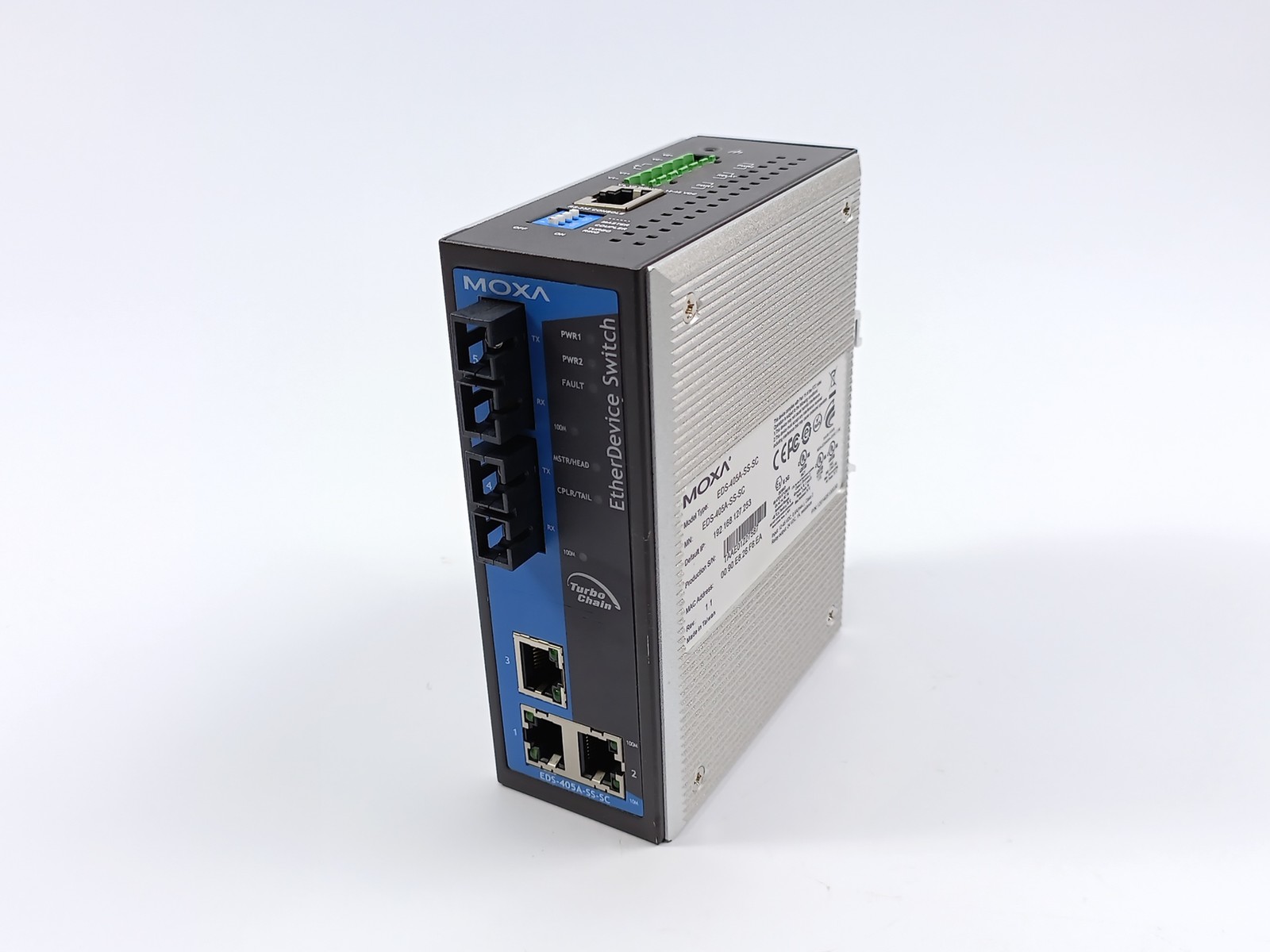 Moxa EDS-405A-SS-SC 5-Port Industrial Ethernet Switch