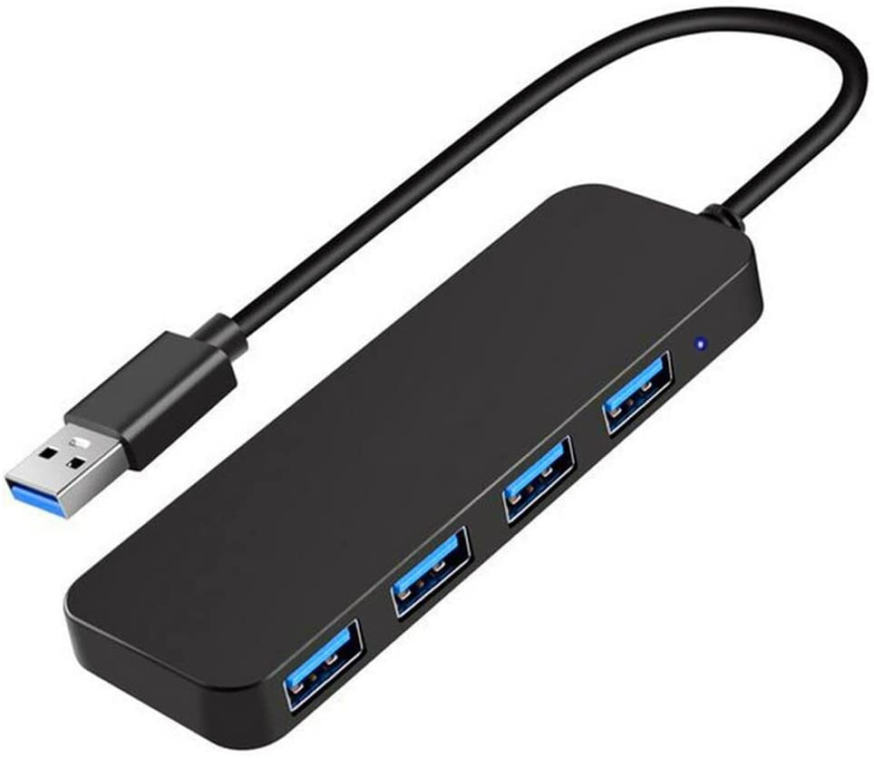 USB 3.0 Hub,  4-Port USB Hub USB Splitter Laptop, Console, Printer