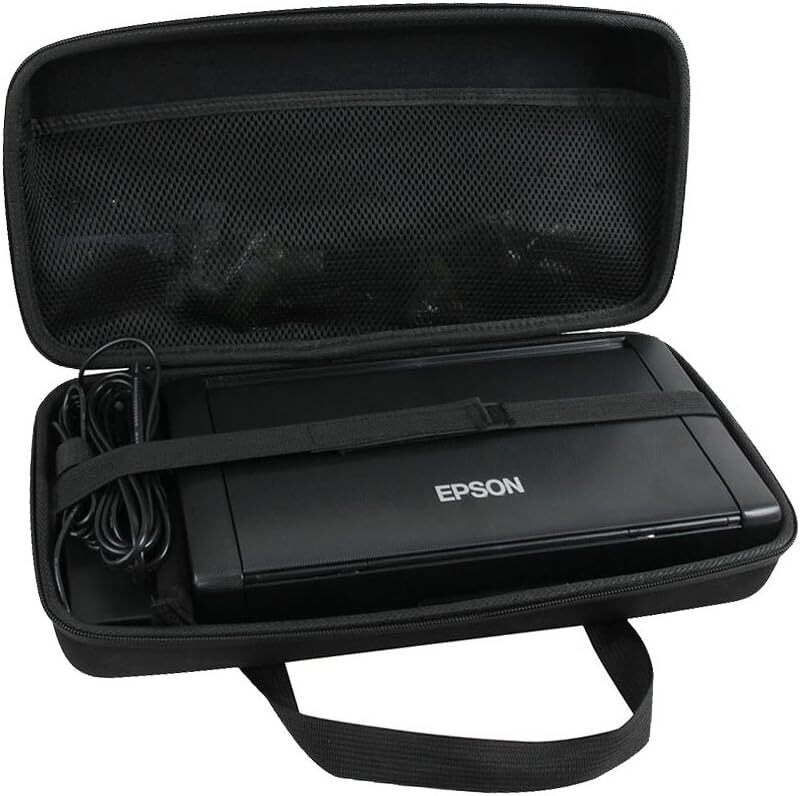 Hermitshell Hard Travel Case For Epson Workforce Wf 100 Wf 110 Printer Black