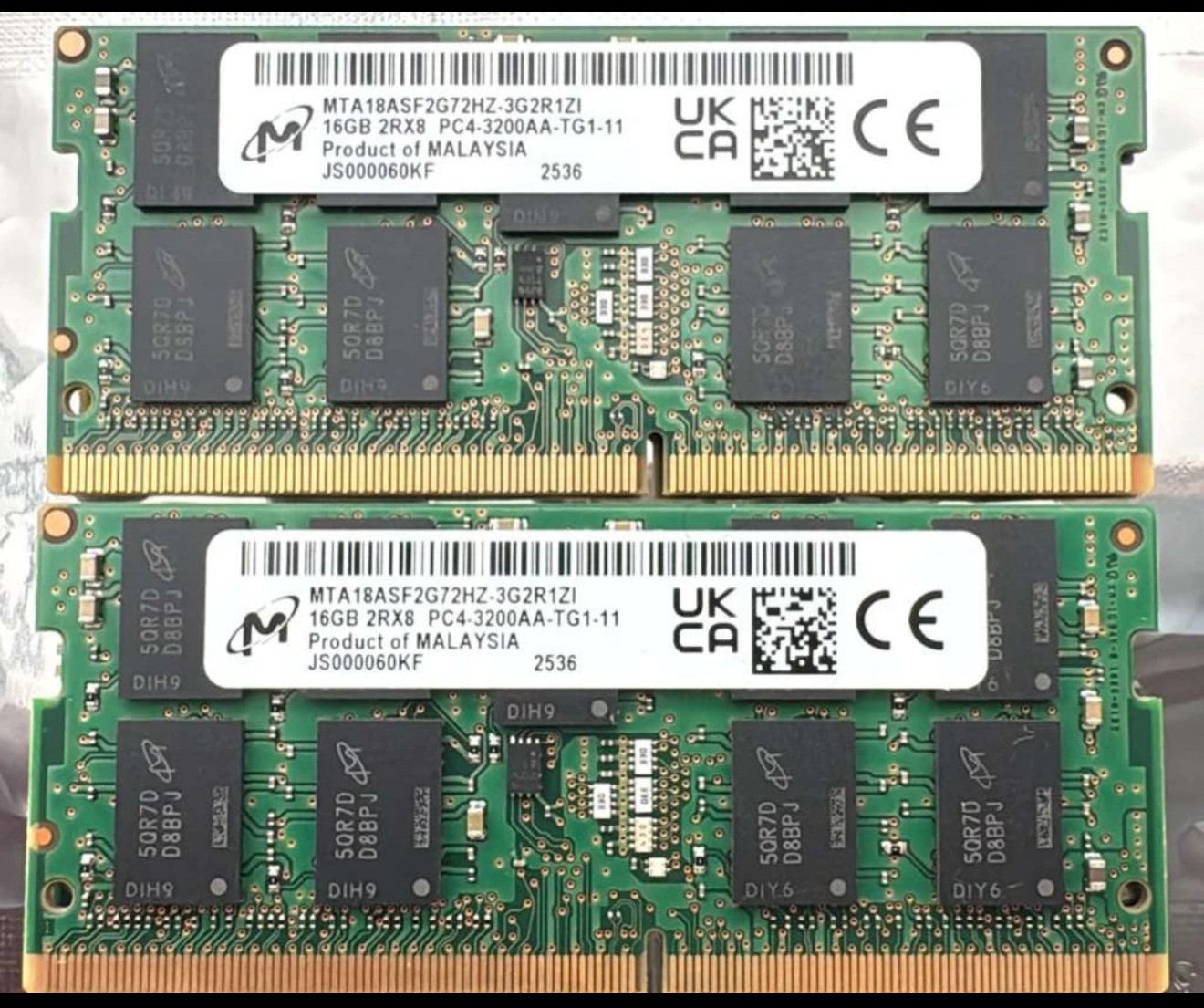 Micron DDR4 32GB (2x16GB) PC4-3200A SDRAM SO-DIMM (ECC SODIMM) CL22