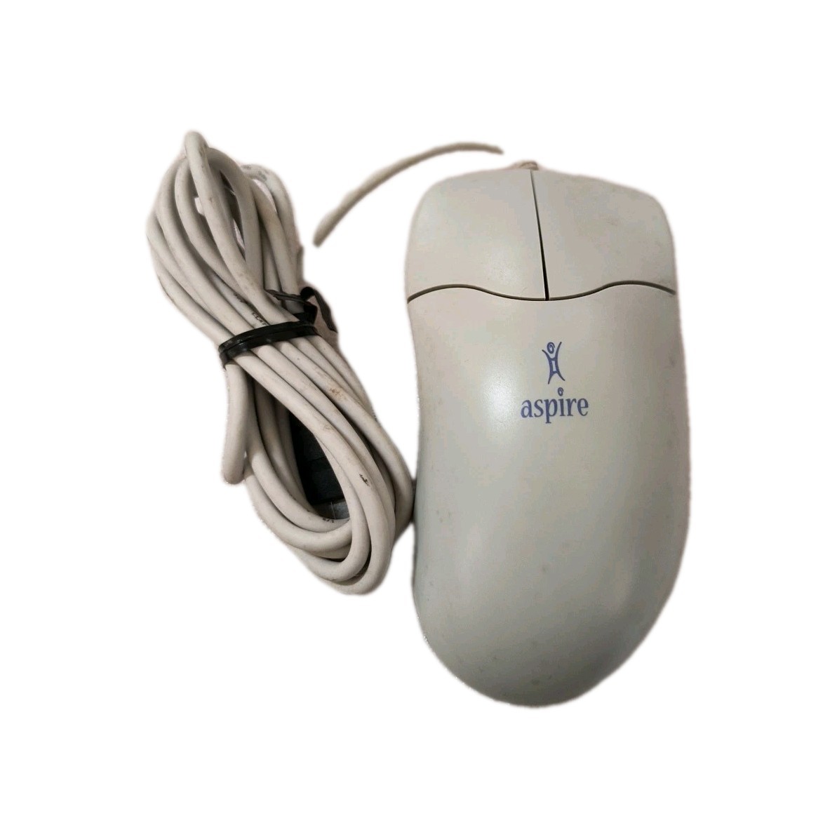 RARE NEW VINTAGE ACER ASPIRE OFF WHITE 2 BUTTON USB MECHANICAL MOUSE RM2-CMP36