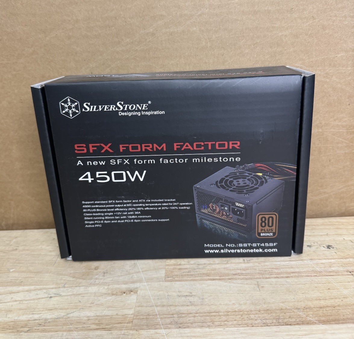 ✅ NEW SilverStone SST-ST45SF 450W SFX Power Supply 80+ Bronze Small Form Factor