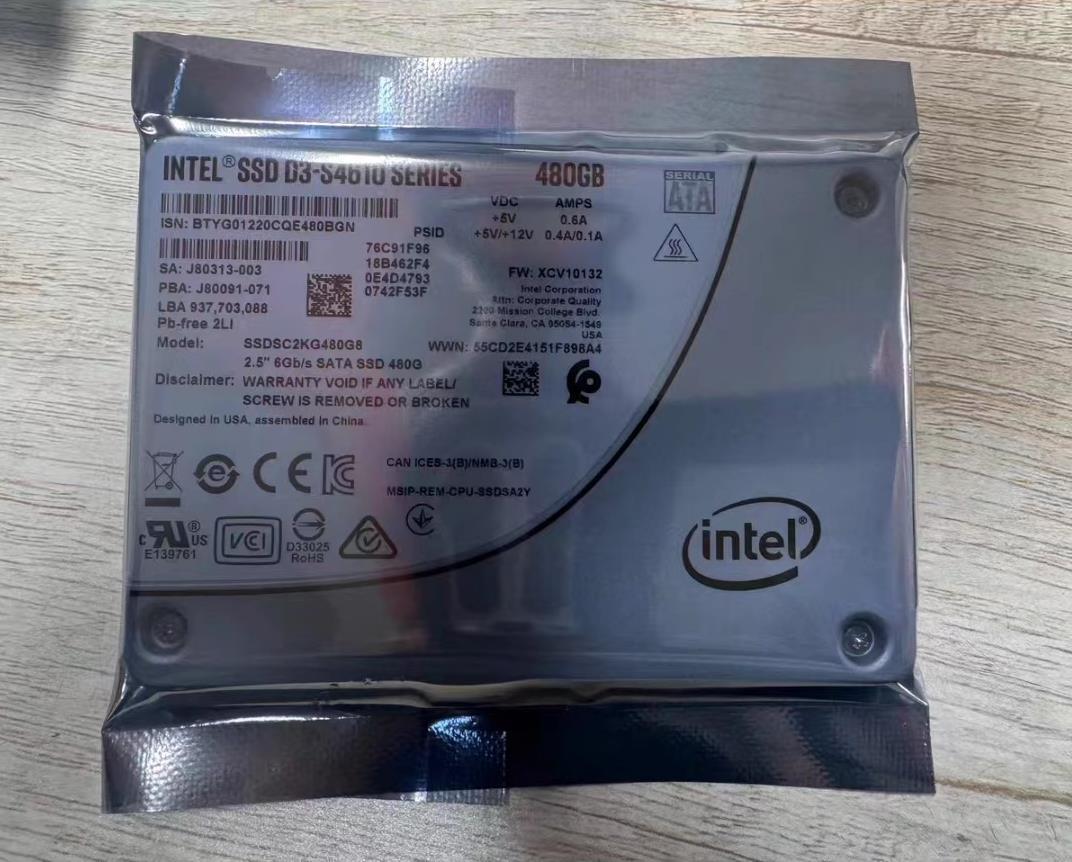 Compatible Intel 480GB S4610 Series SSD 2.5''SATA TLC 6Gb/s SSDSC2KG480G8 SSD