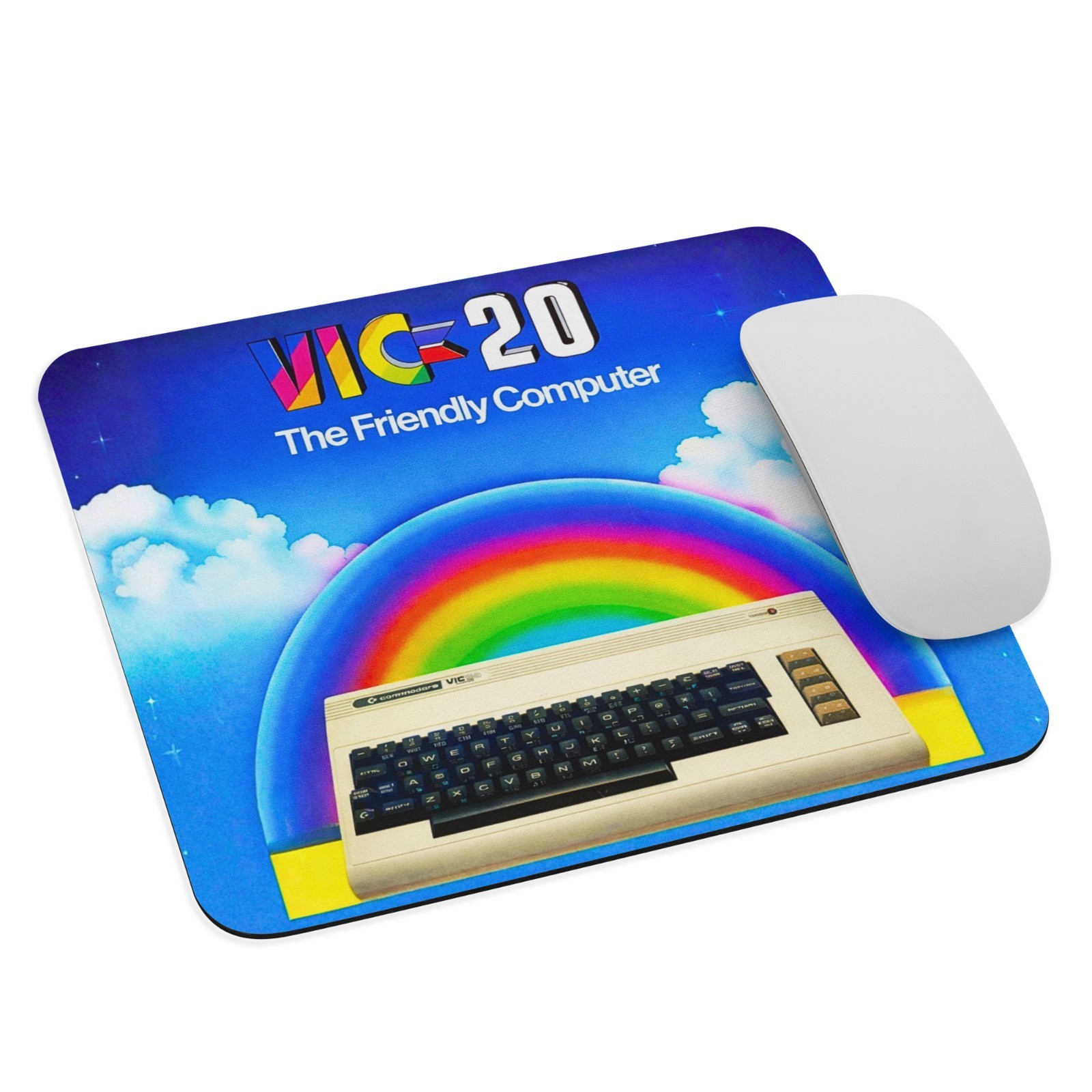 Commodore VIC-20 Mouse Pad Retro Computer Rainbow Vintage 80s Gaming Desk Mat